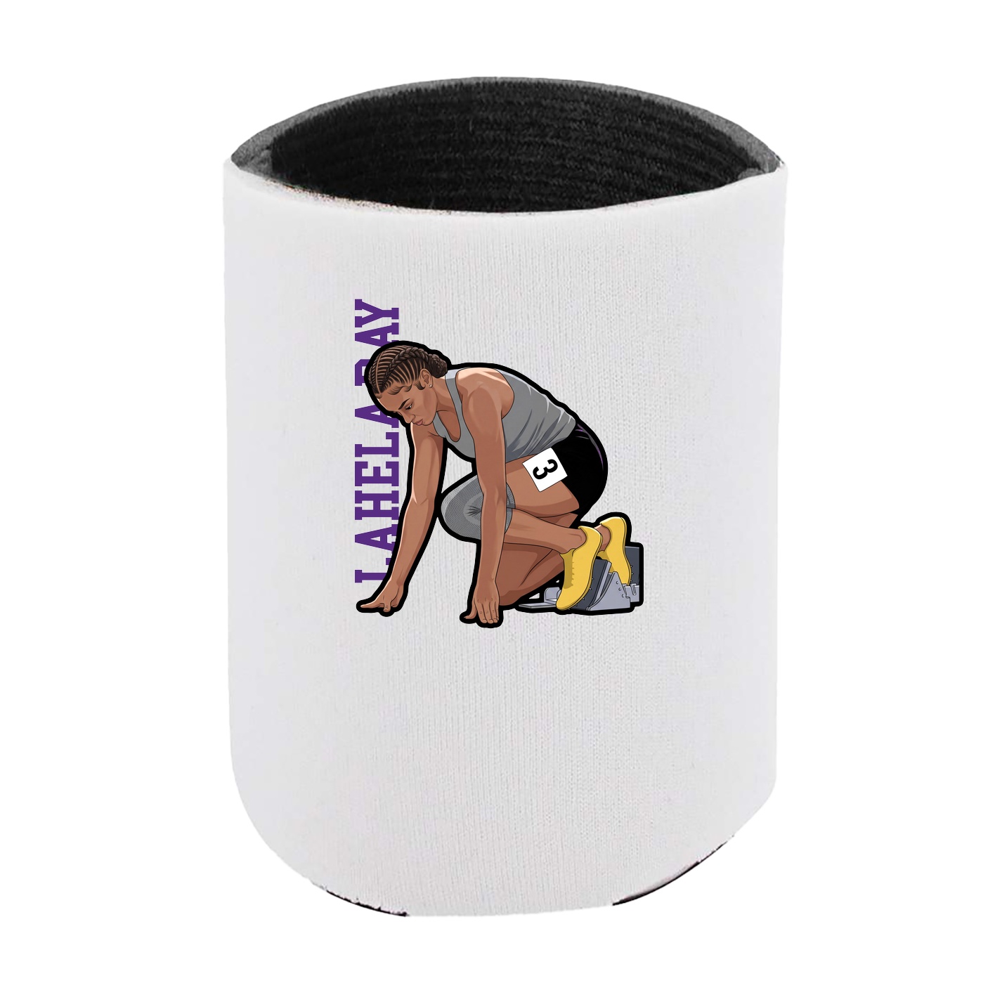 Can Holder — Name Vertical in White
