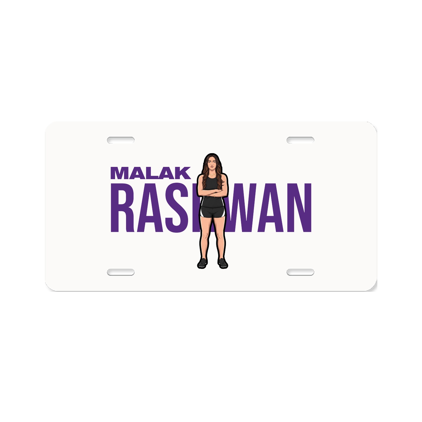 License Plate — Player Name in Classic