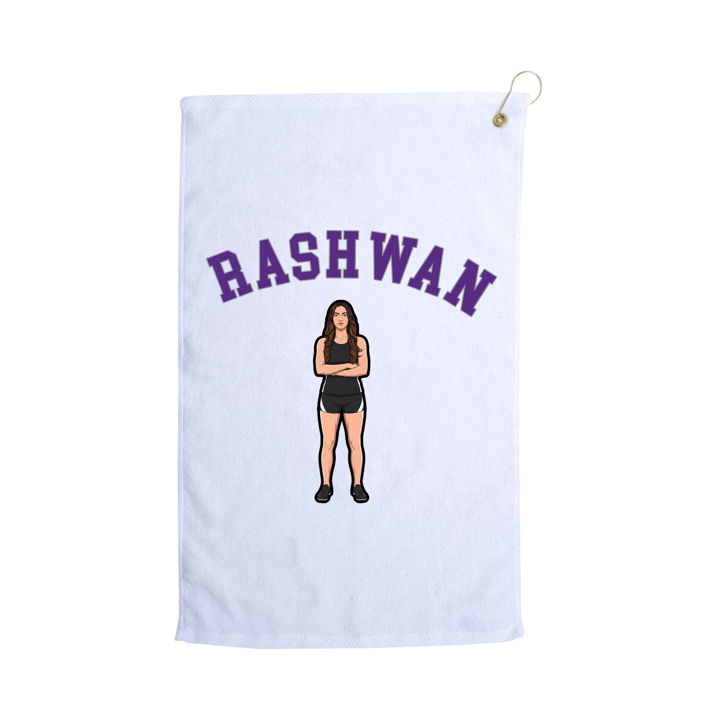 Golf Towel — Shirsey Arch in White