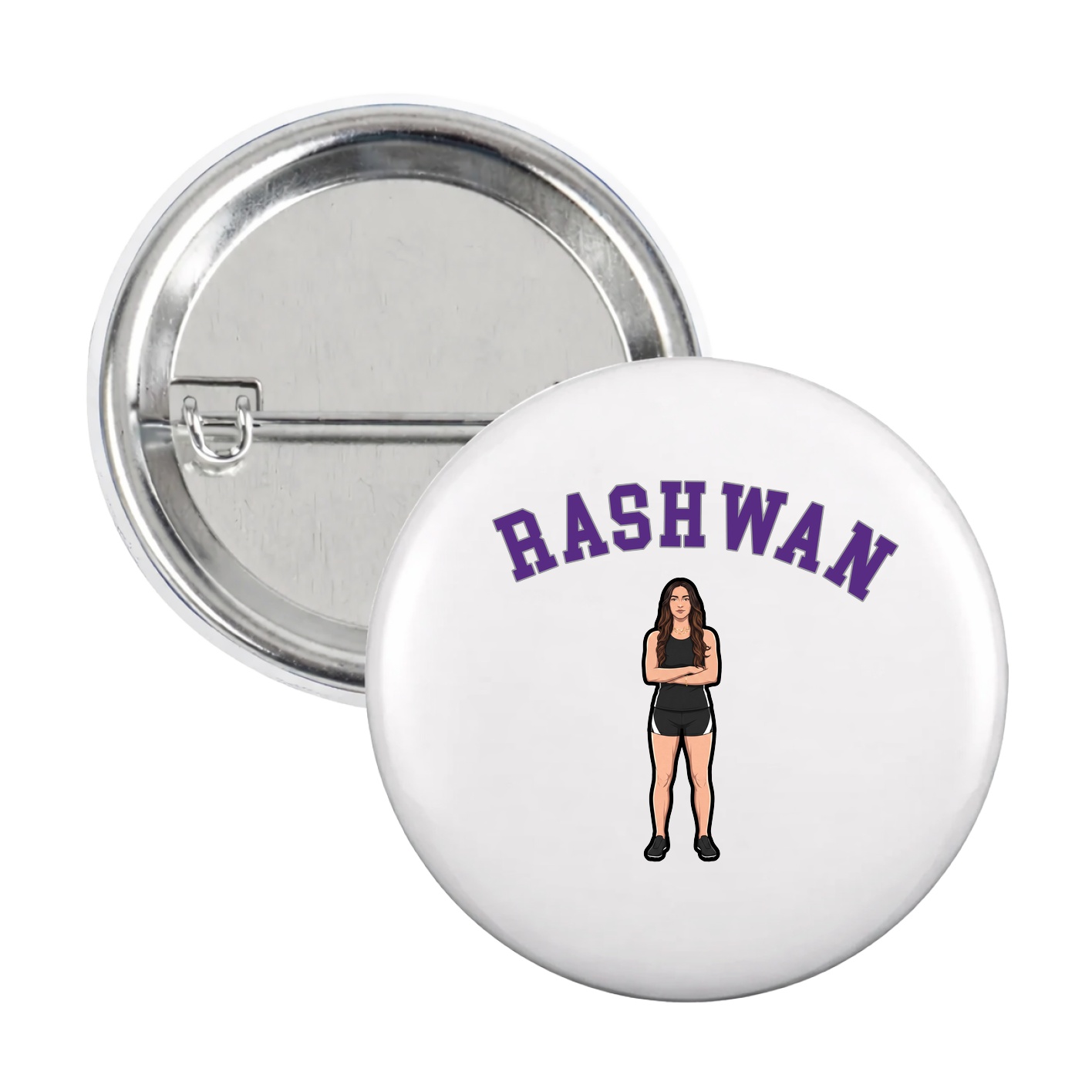 Game Day Button — Shirsey Arch in White