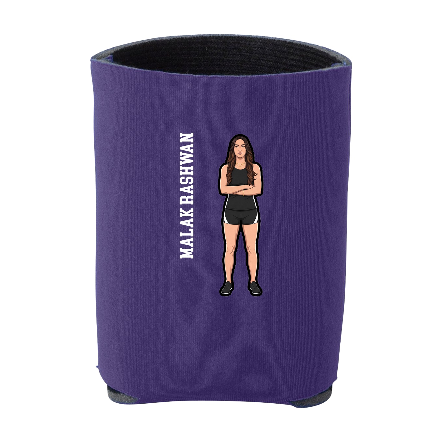 Can Holder — Name Vertical in Purple