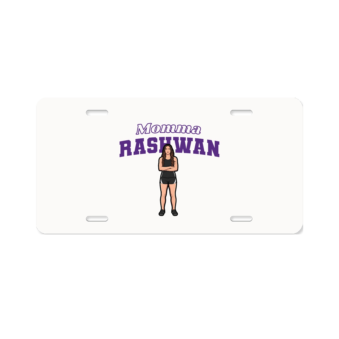 License Plate — Mothers Day Block in Classic