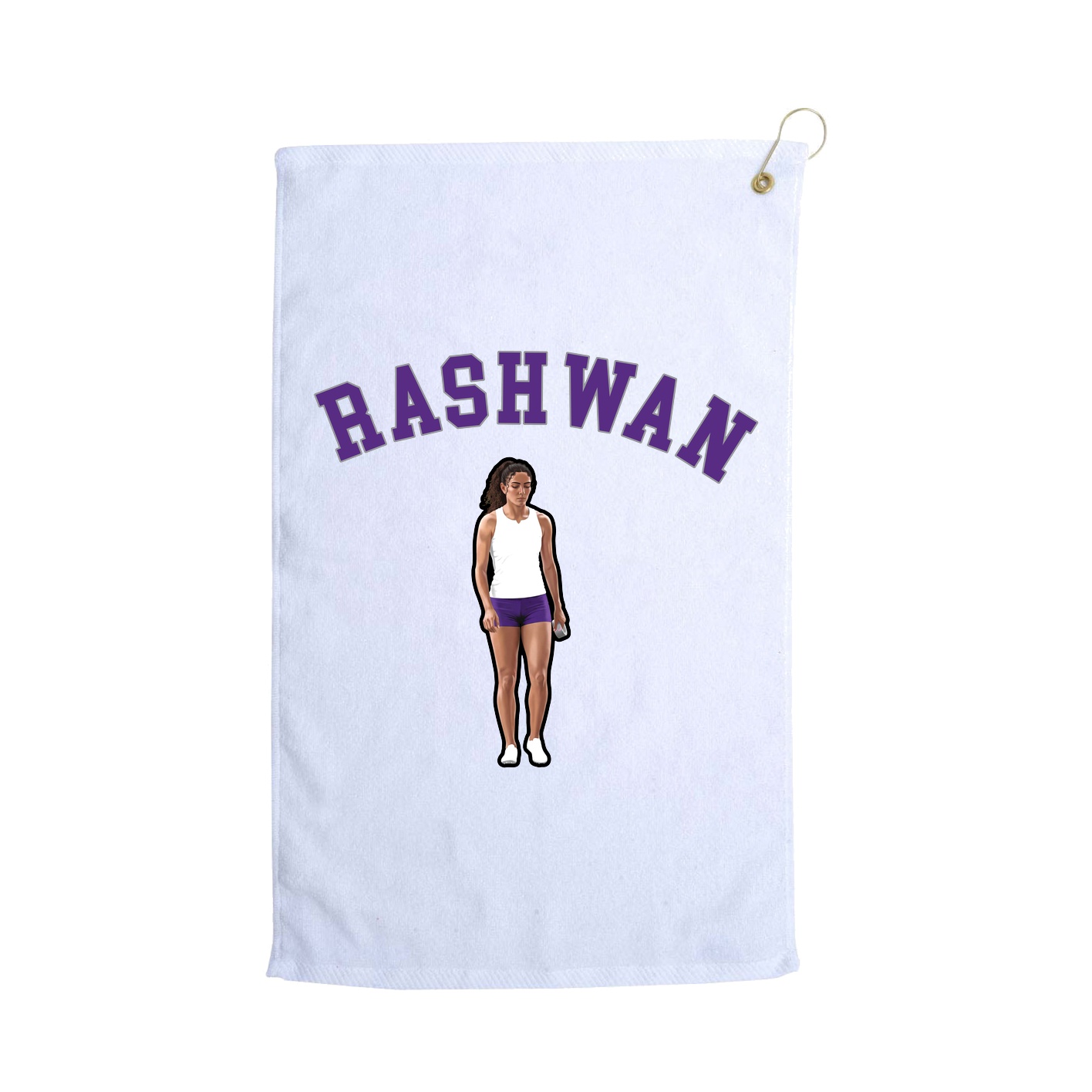 Golf Towel — Shirsey Arch in White