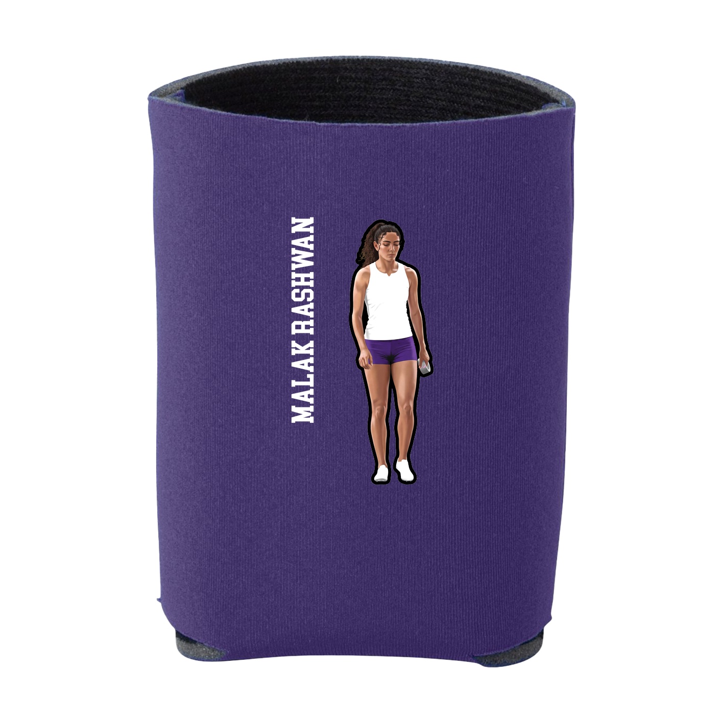 Can Holder — Name Vertical in Purple