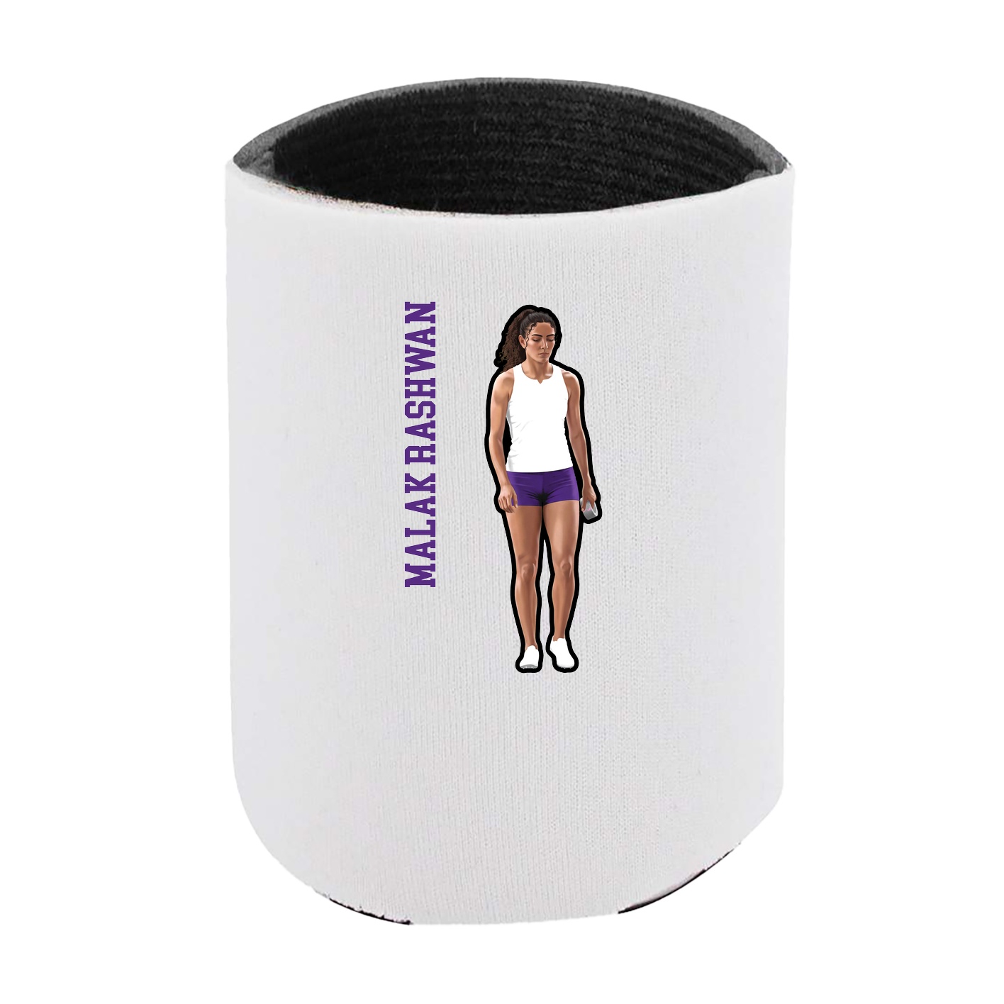 Can Holder — Name Vertical in White