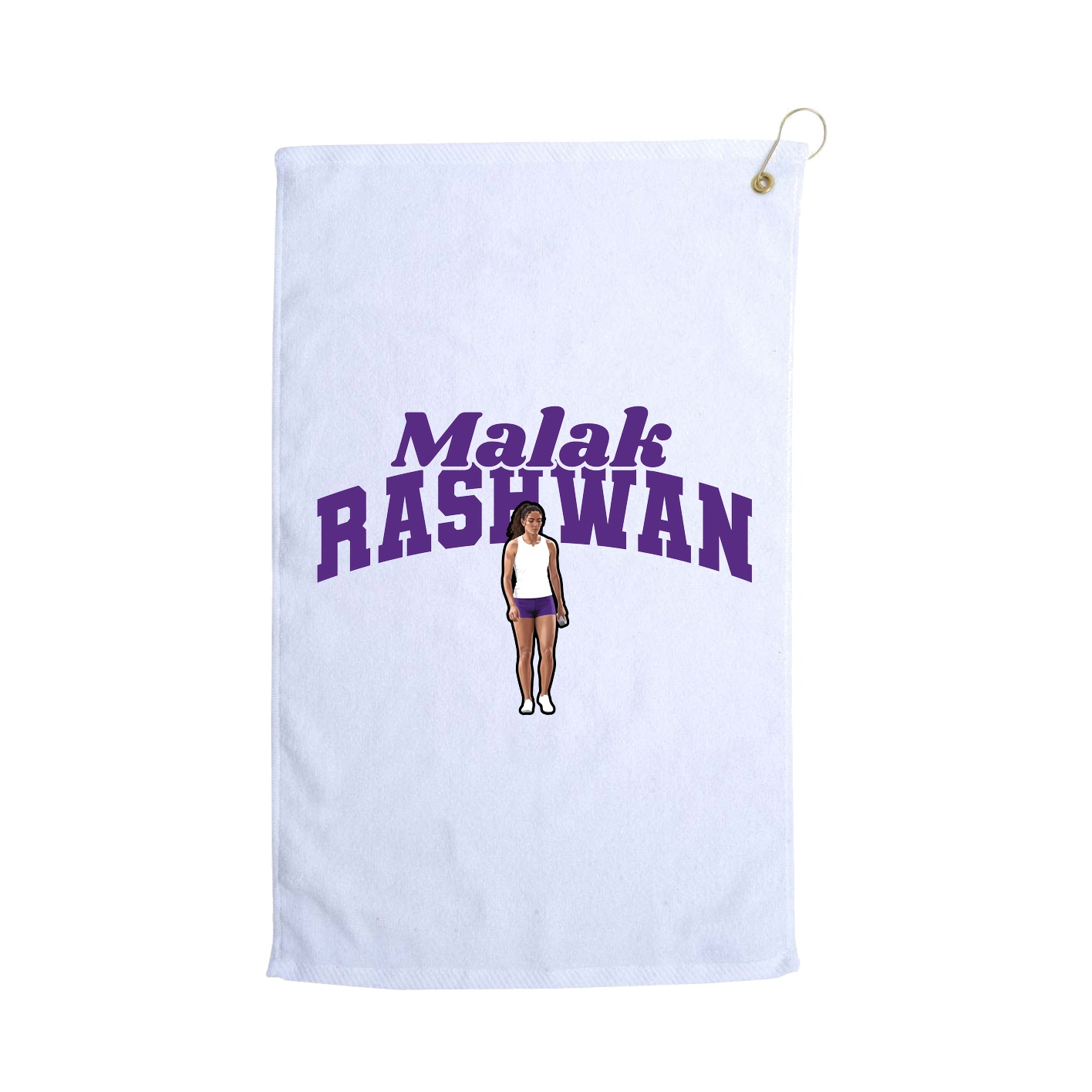 Golf Towel — Signature Arch in White