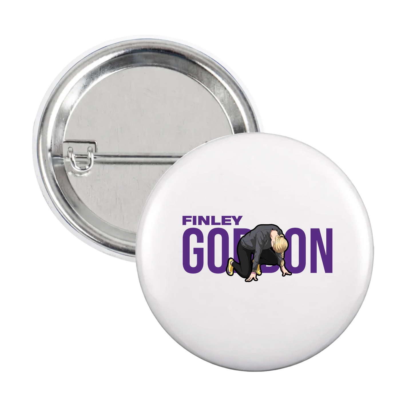 Game Day Button — Player Name in White