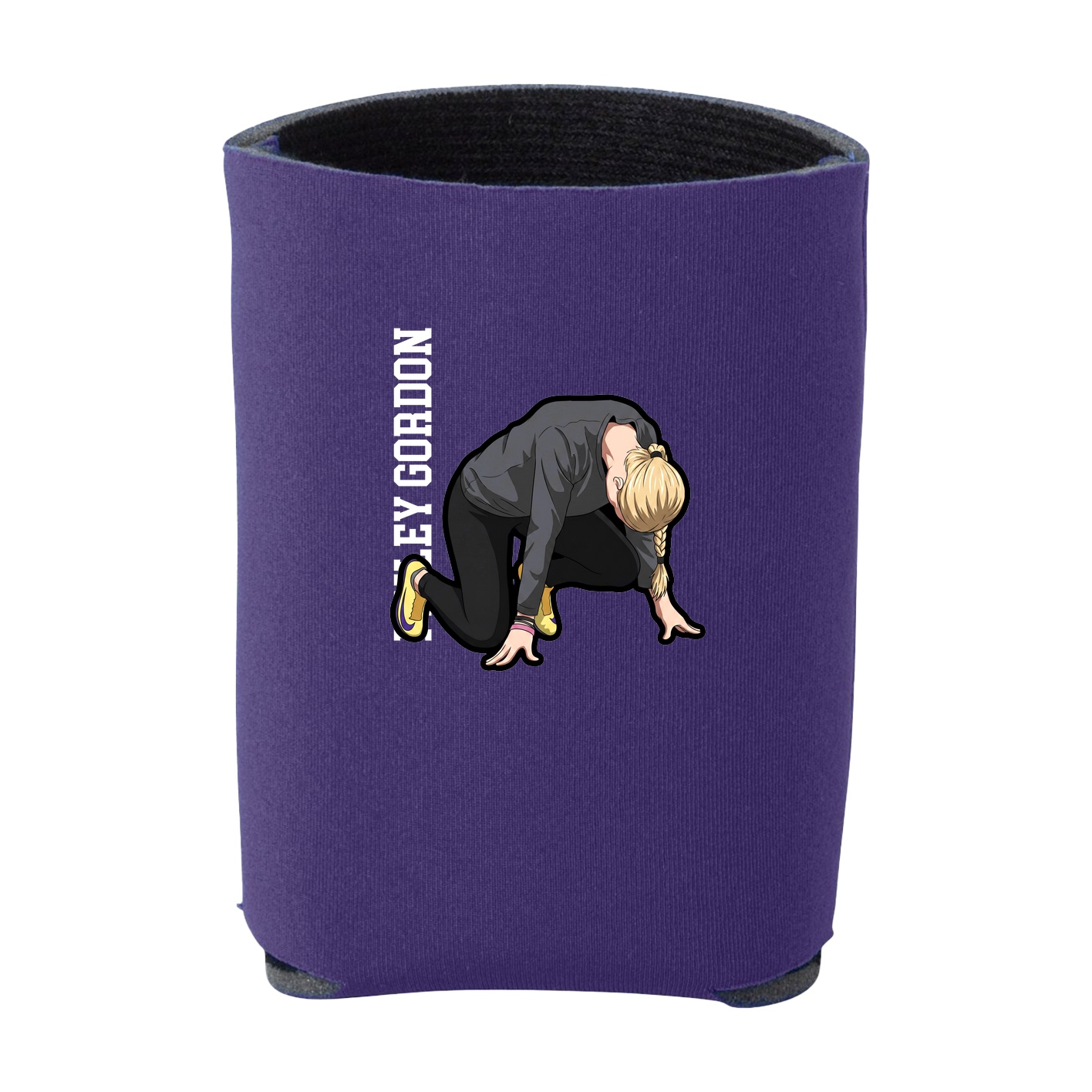Can Holder — Name Vertical in Purple