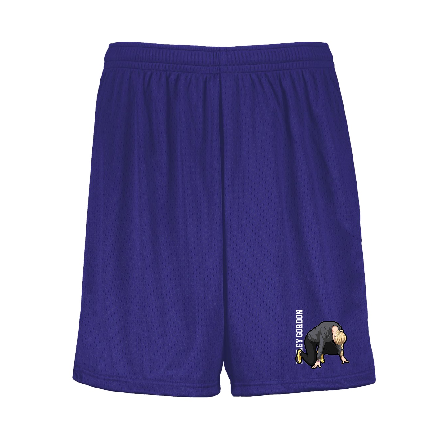 Shorts — Name Vertical in Purple