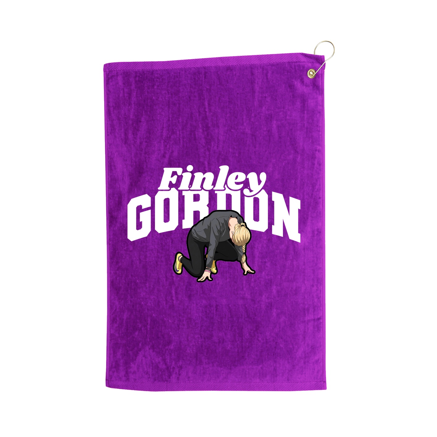 Golf Towel — Signature Arch in Purple