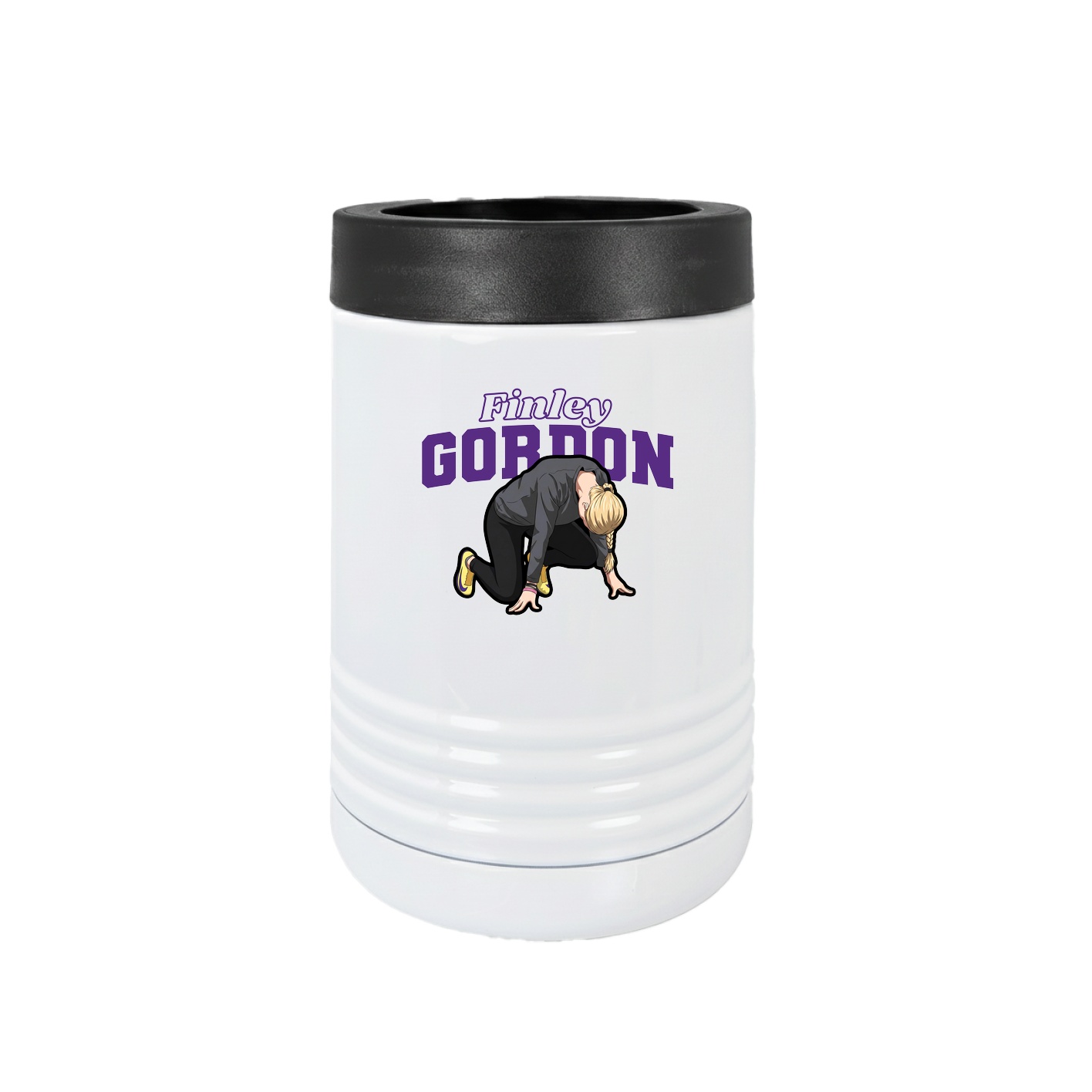 Beverage Holder — Name Arch in White