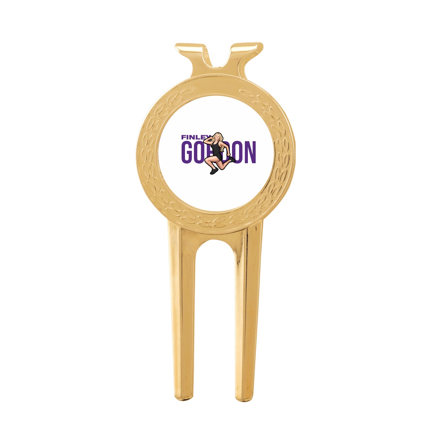 Divot Tool with Ball Marker — Player Name in Classic