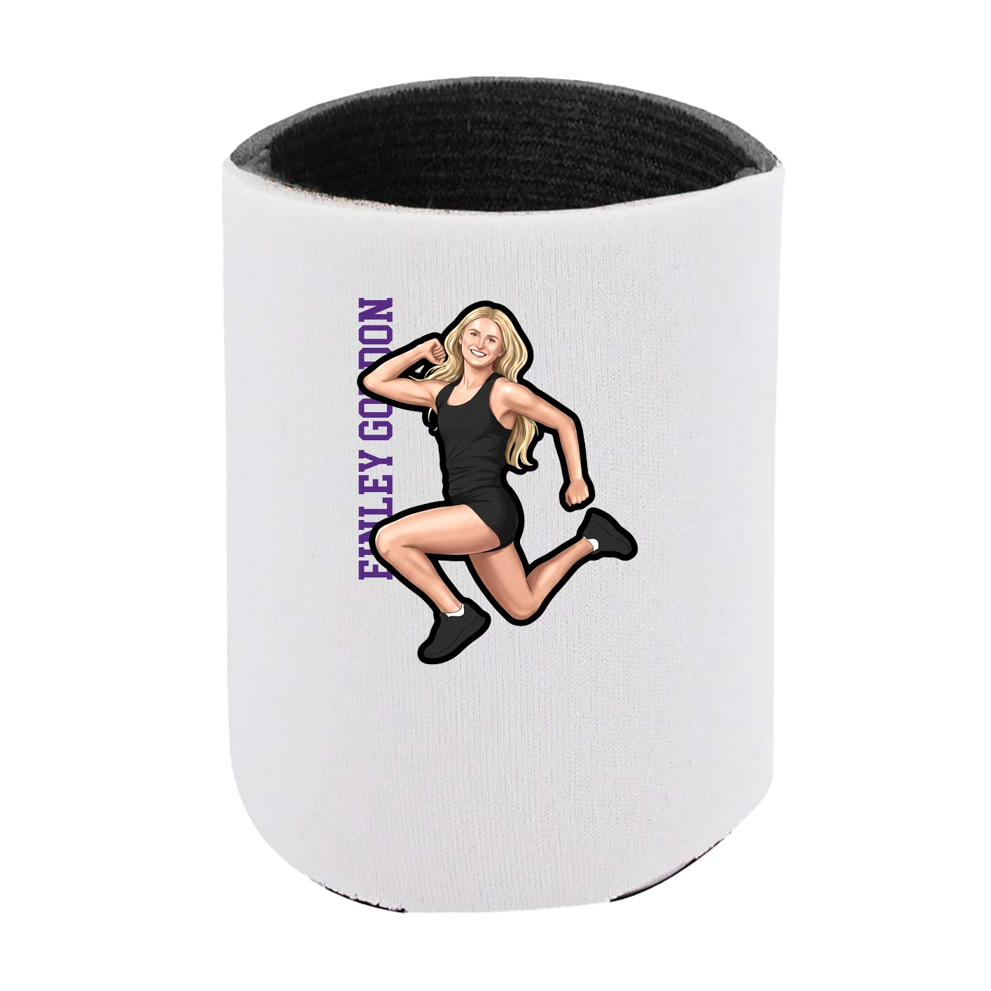 Can Holder — Name Vertical in White