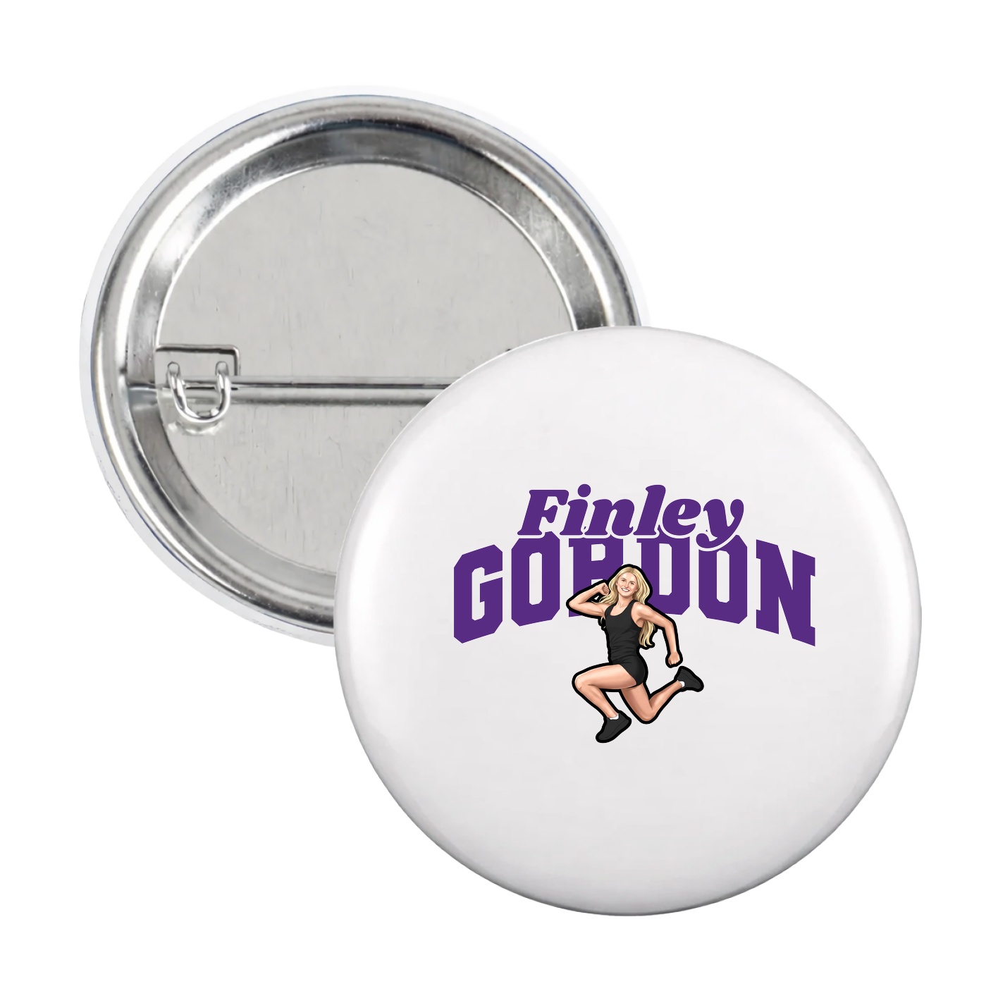 Game Day Button — Signature Arch in White