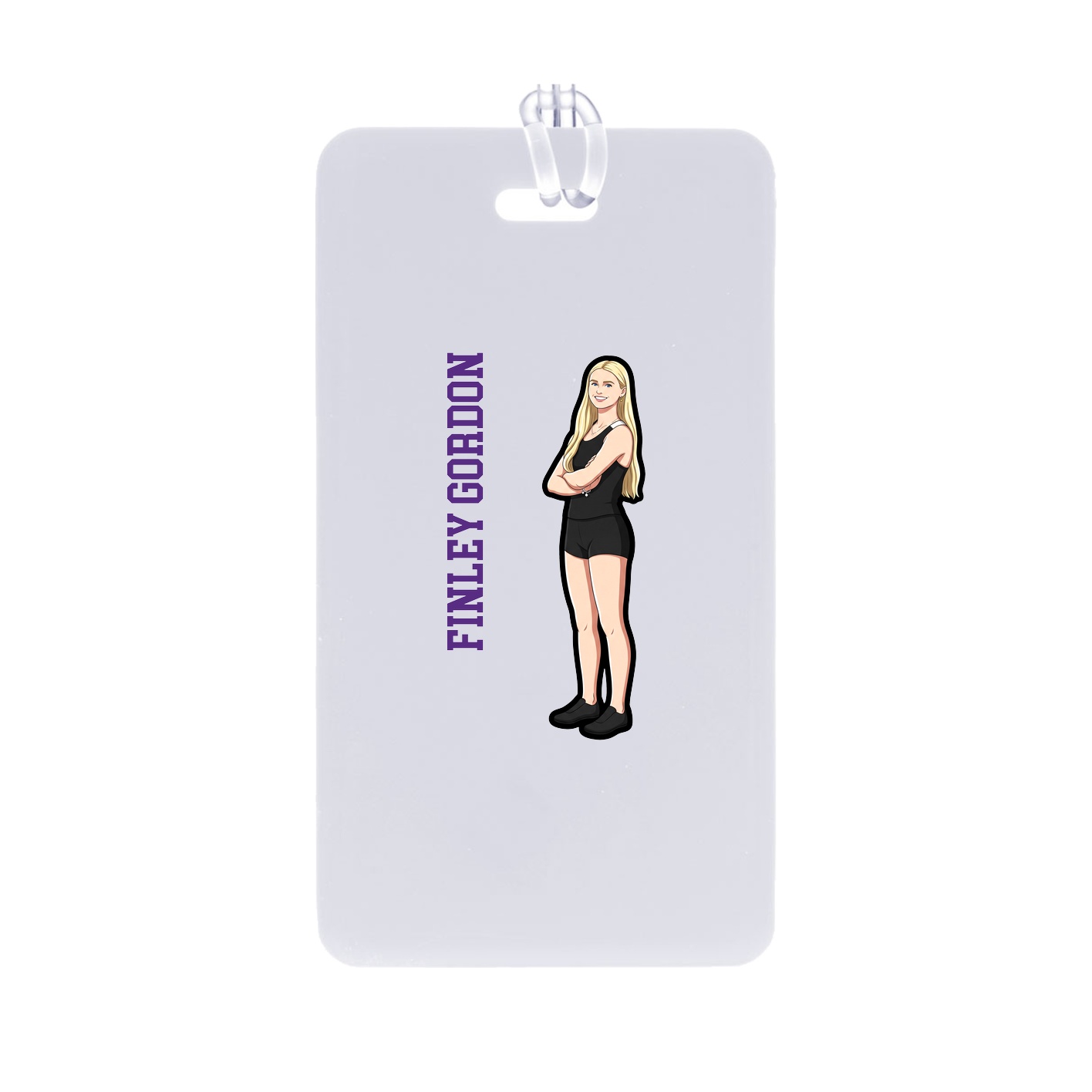 Bag Tag — Name Vertical in Classic