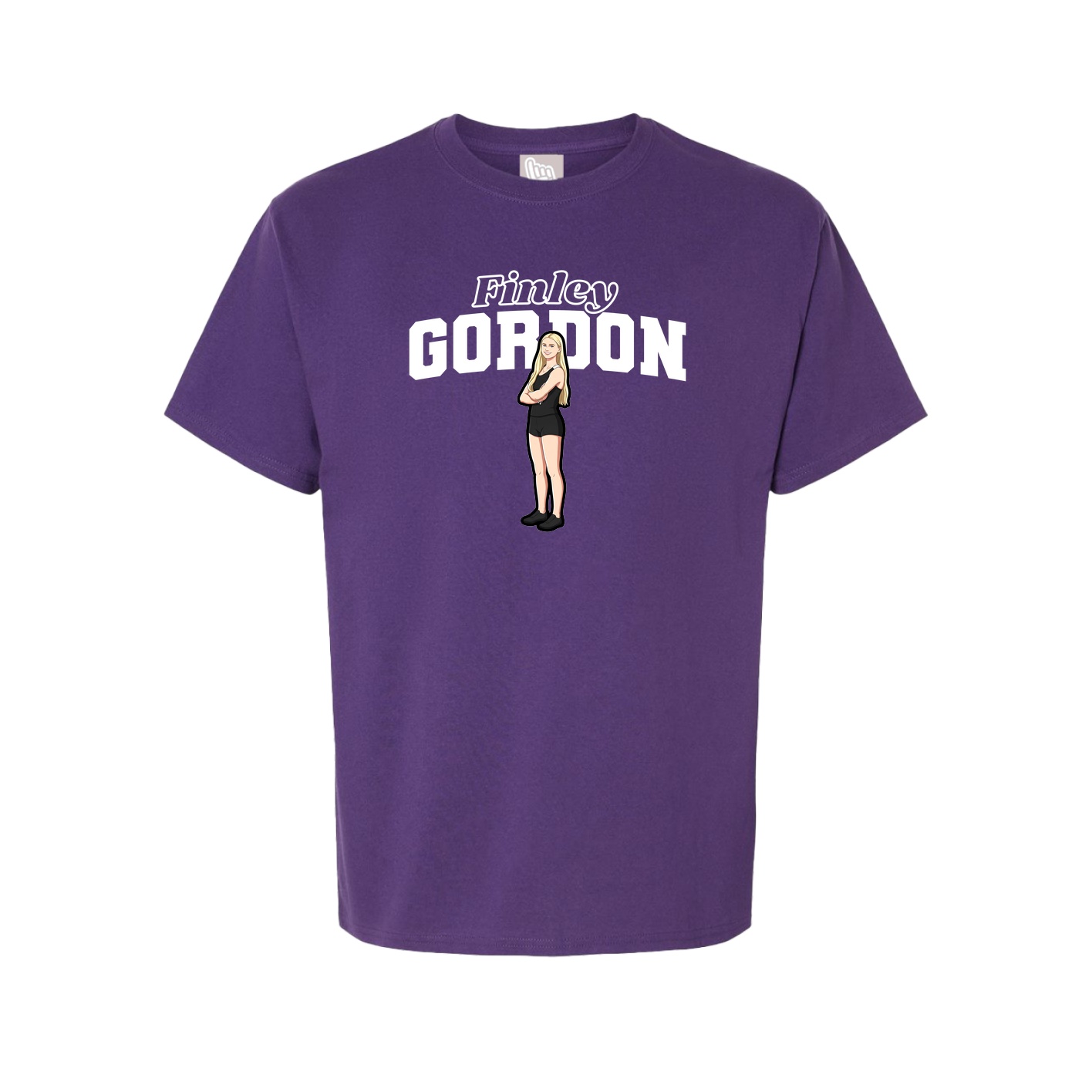 Tee — Name Arch in Purple