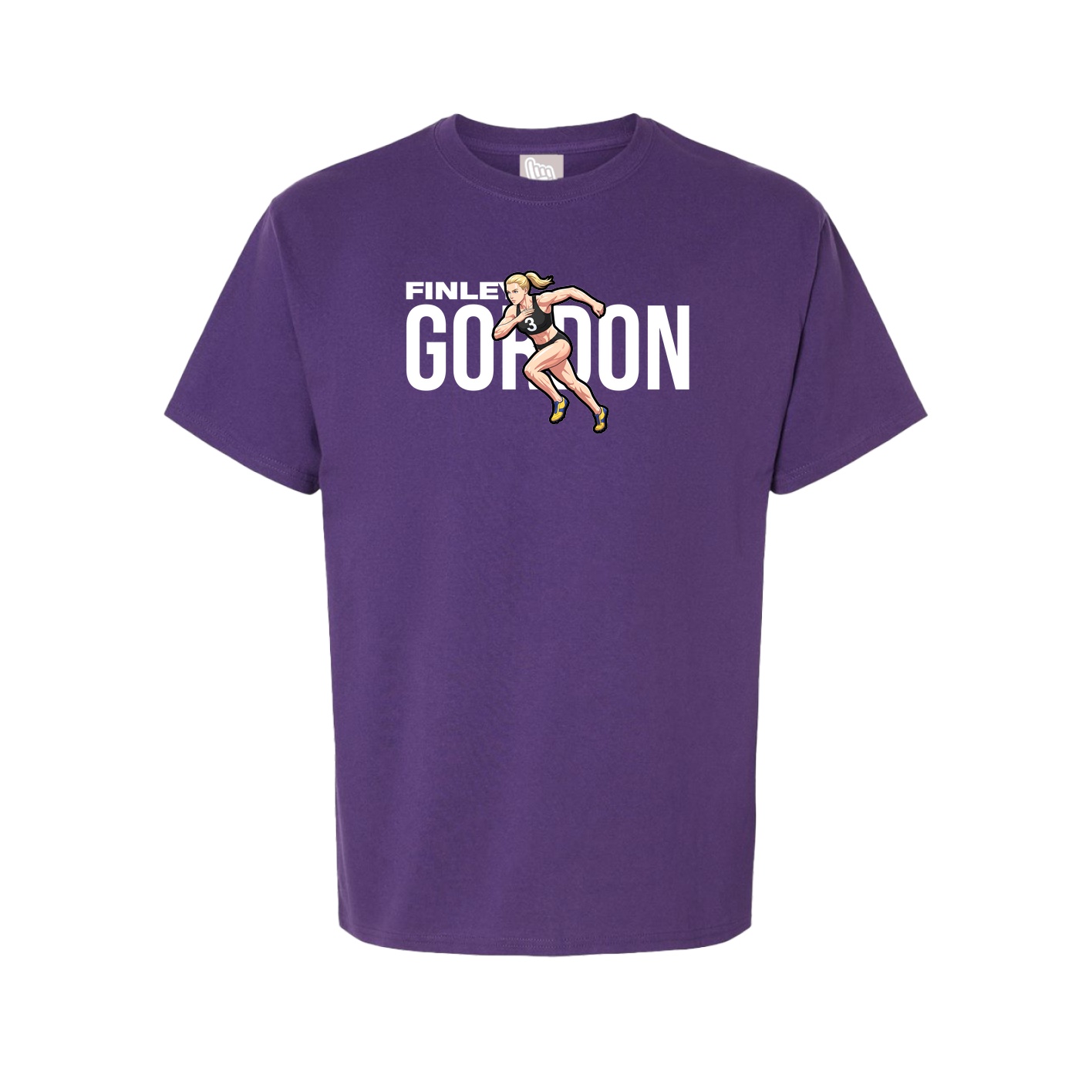 Youth Tee — Player Name in Purple
