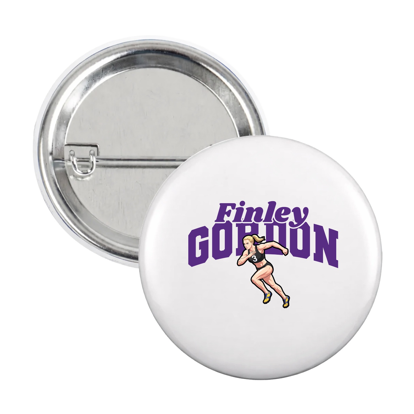 Game Day Button — Signature Arch in White