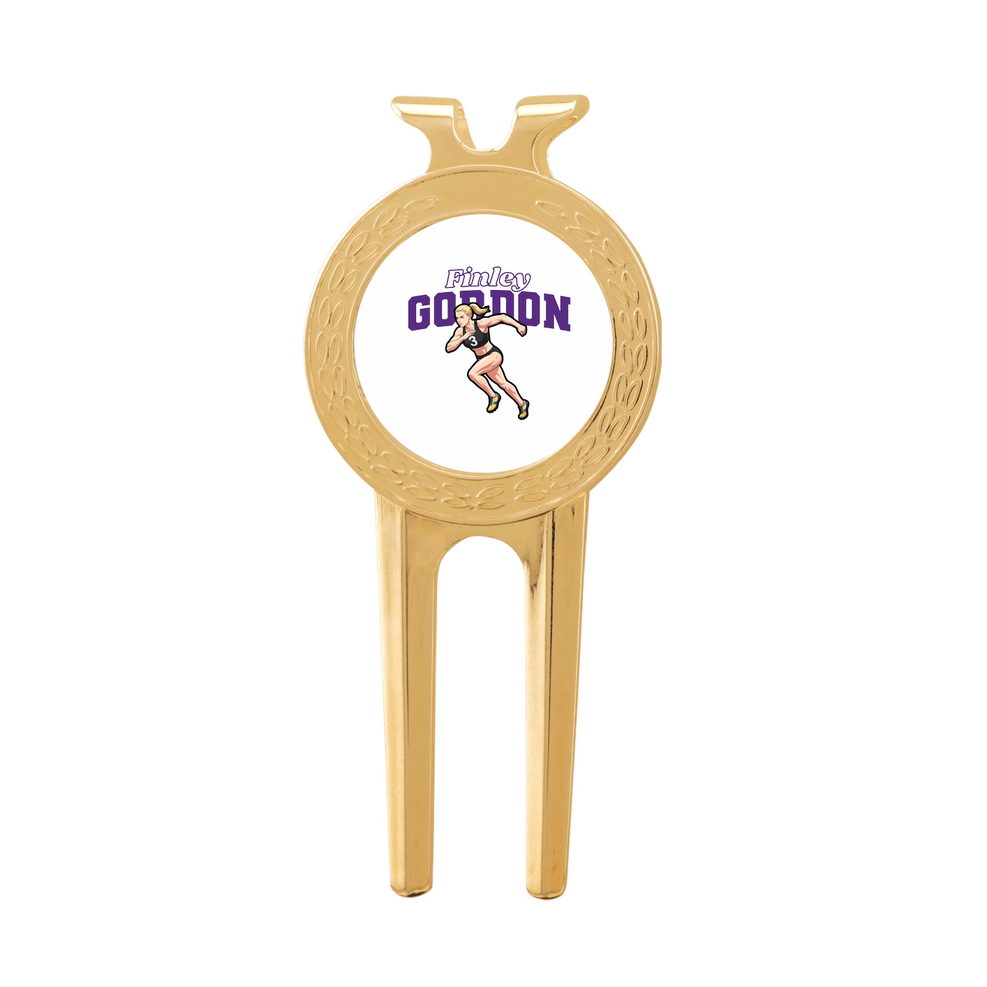 Divot Tool with Ball Marker — Name Arch in Classic