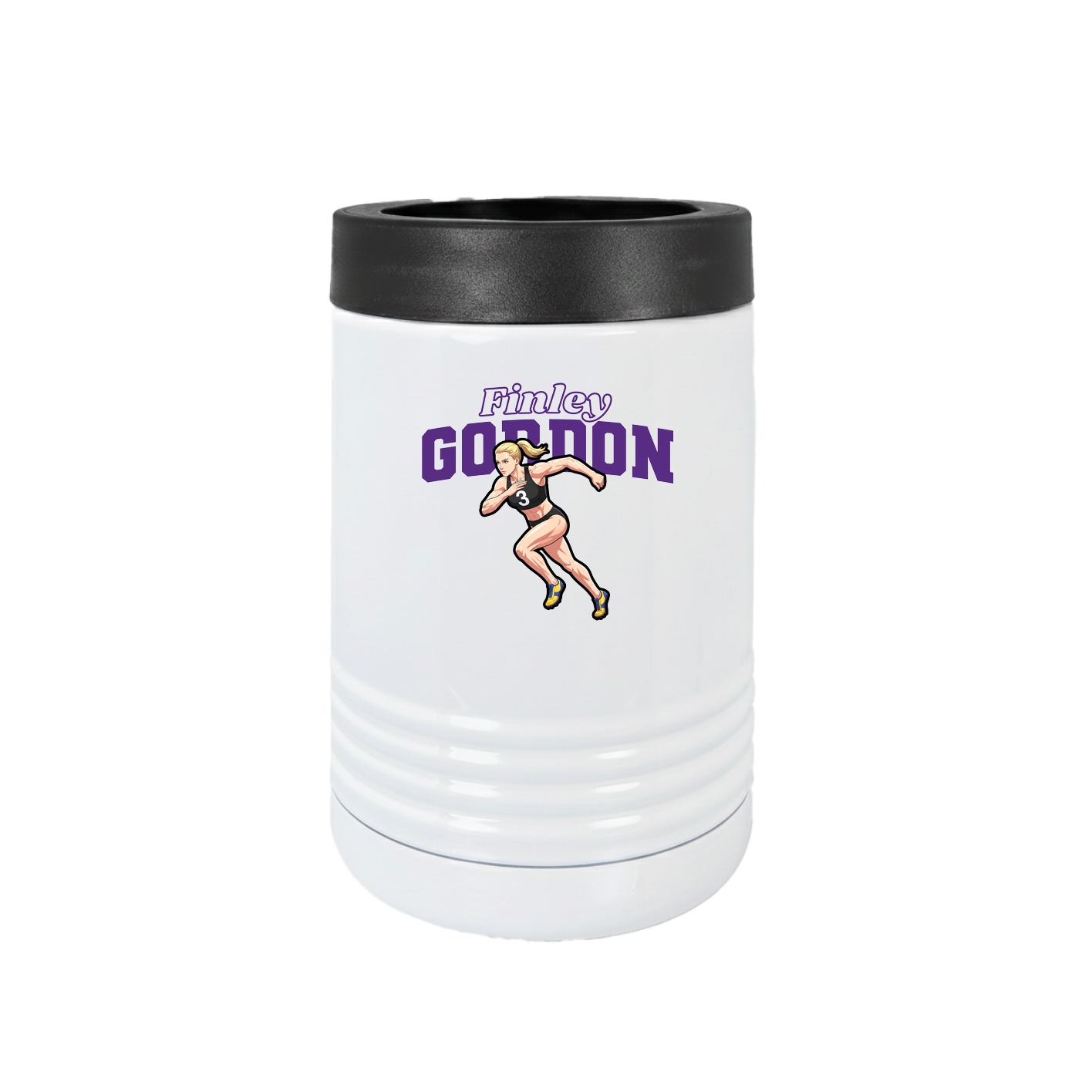 Beverage Holder — Name Arch in White