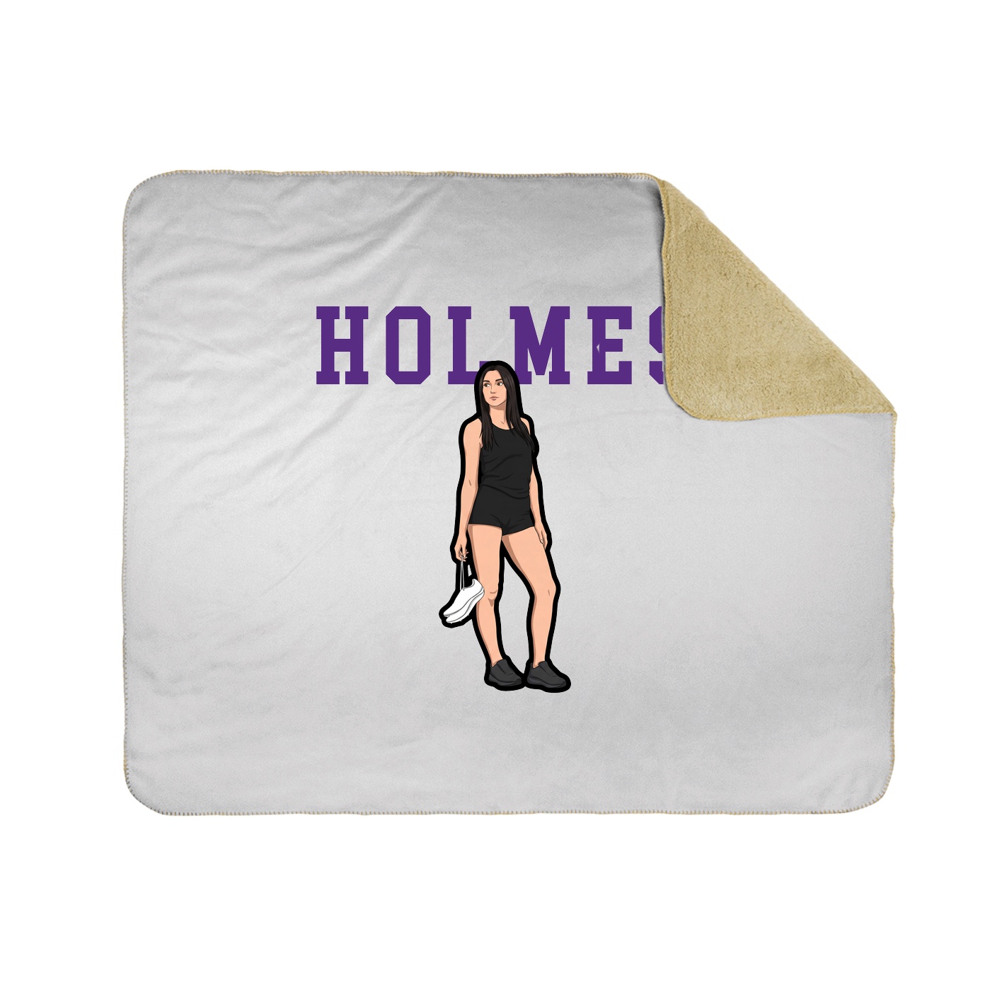 Throw Blanket — Shirsey in White