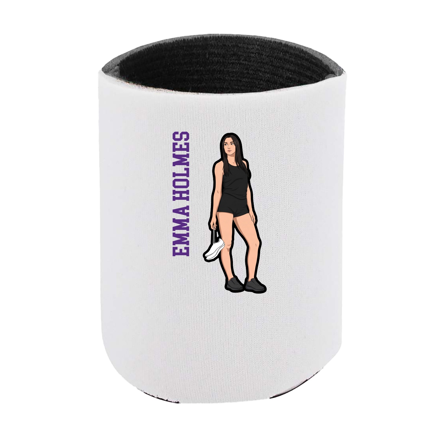 Can Holder — Name Vertical in White