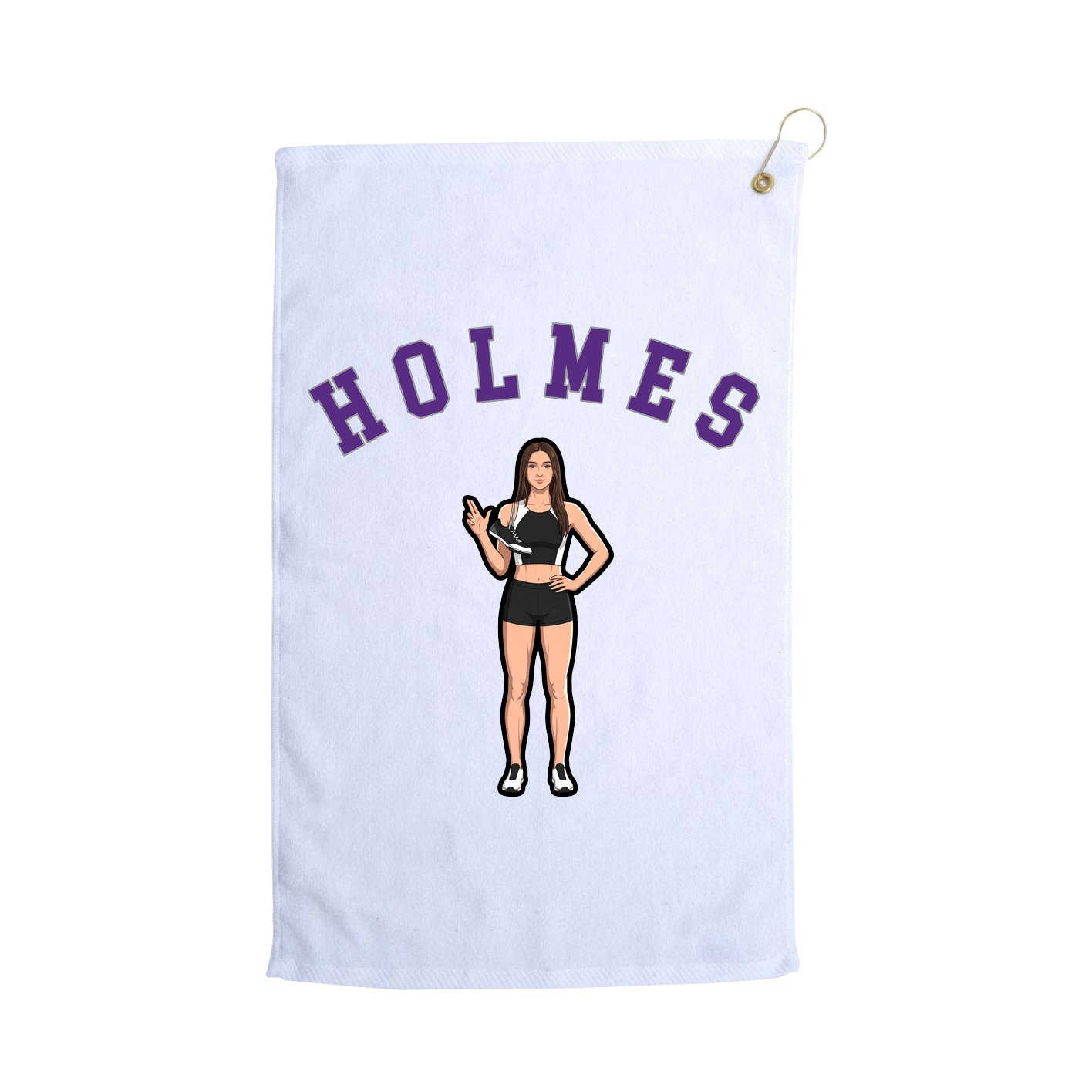 Golf Towel — Shirsey Arch in White