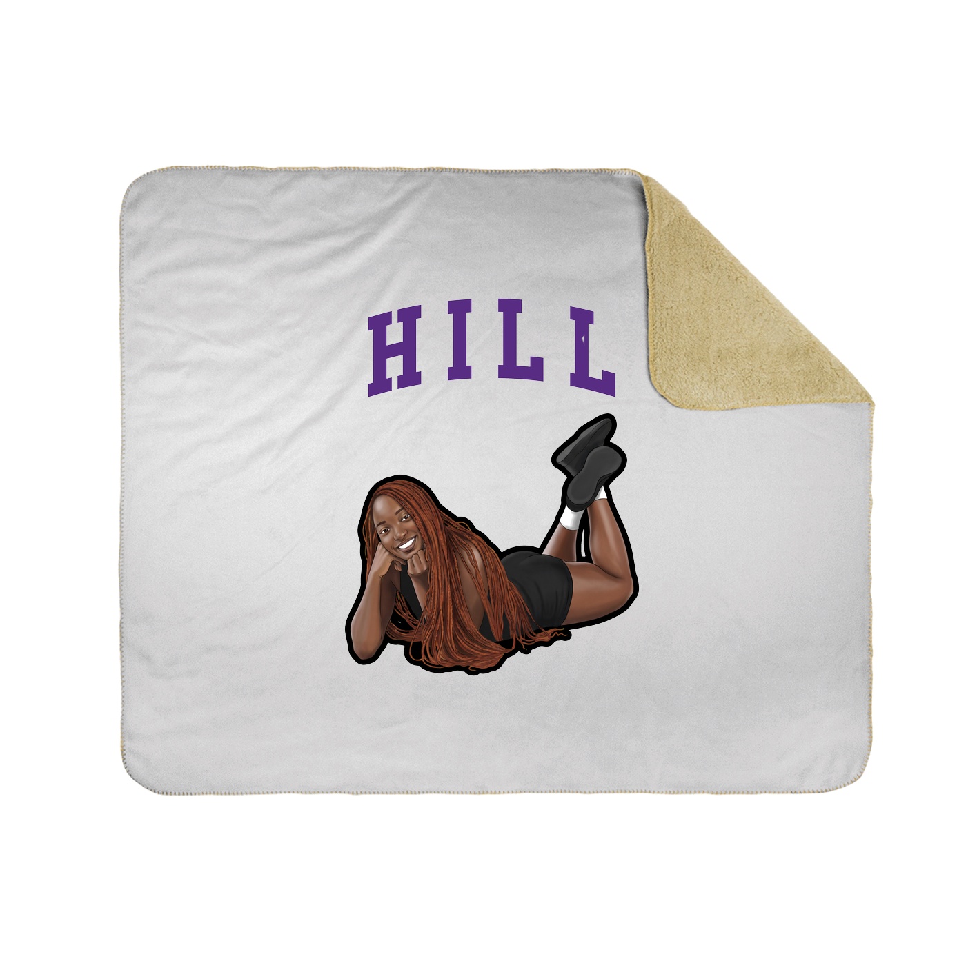 Throw Blanket — Shirsey in White