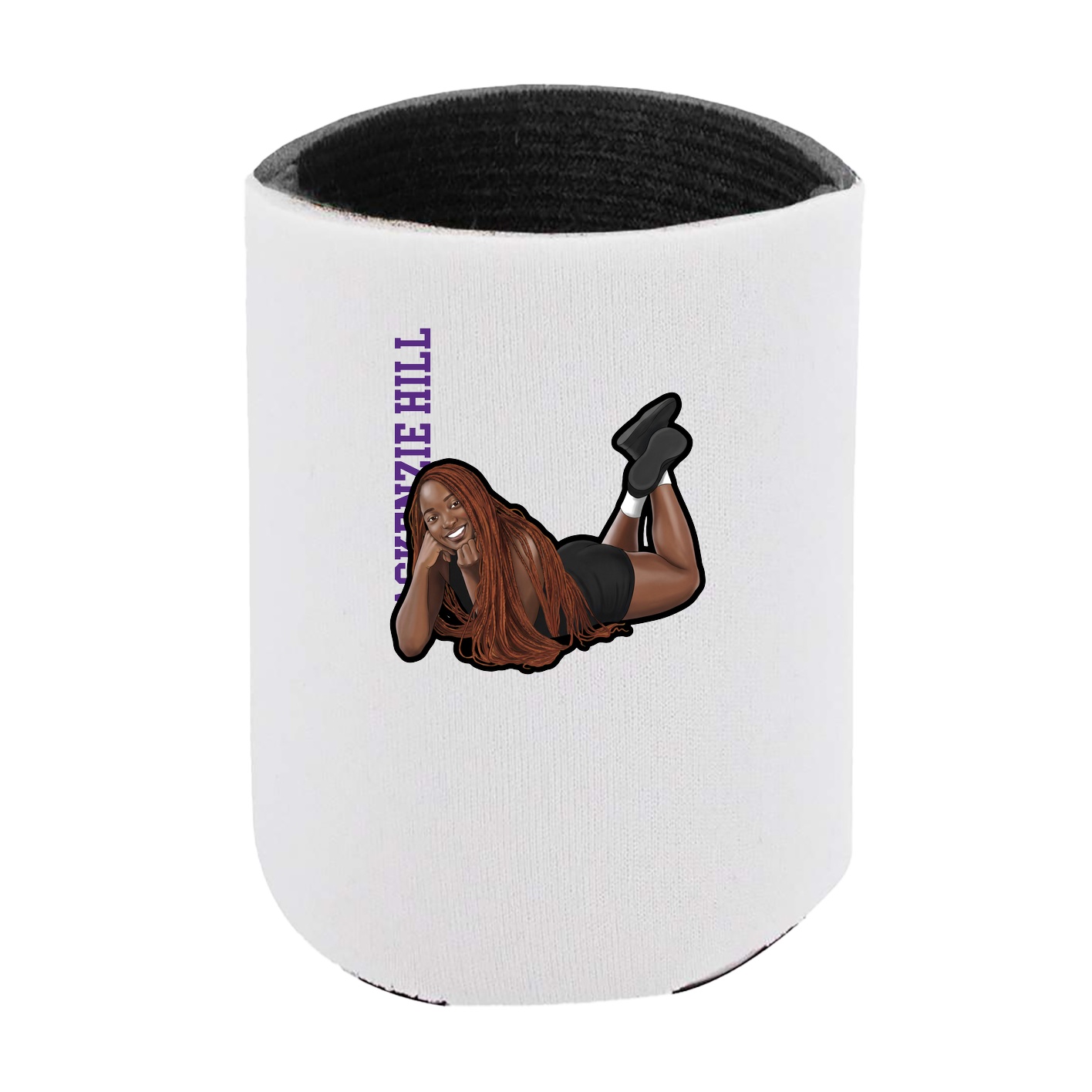 Can Holder — Name Vertical in White