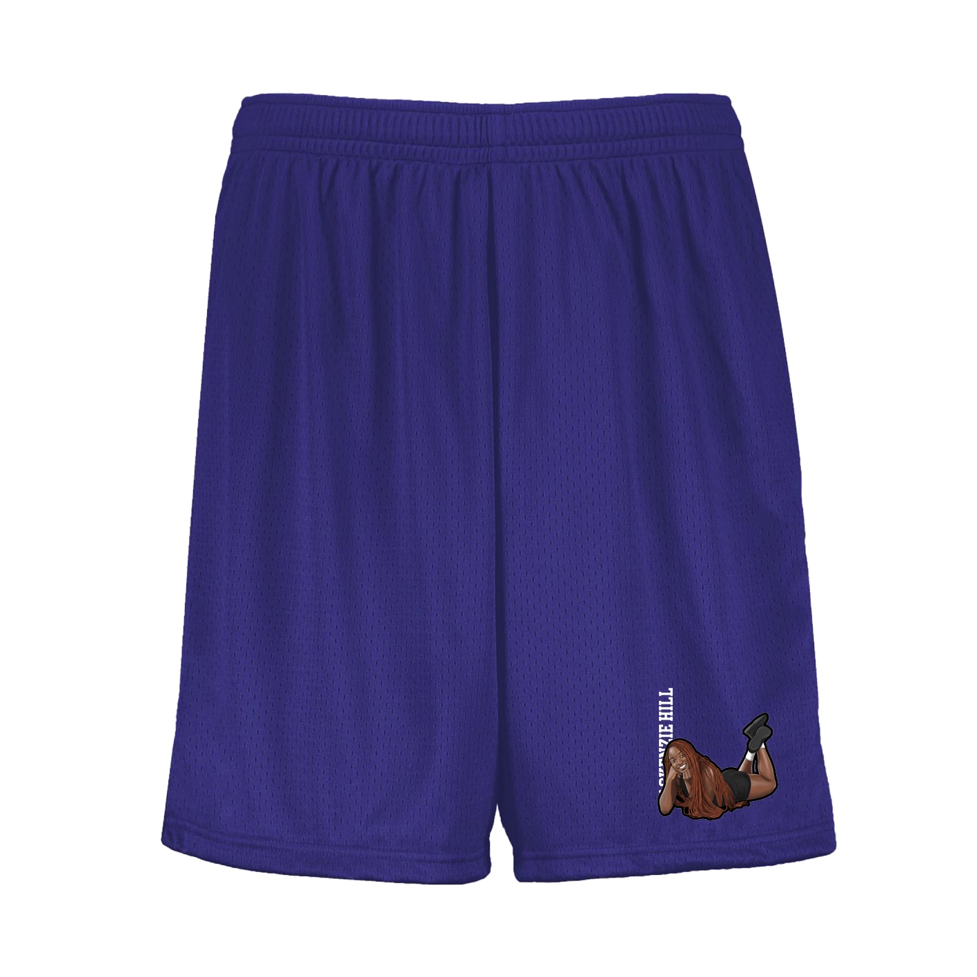 Shorts — Name Vertical in Purple