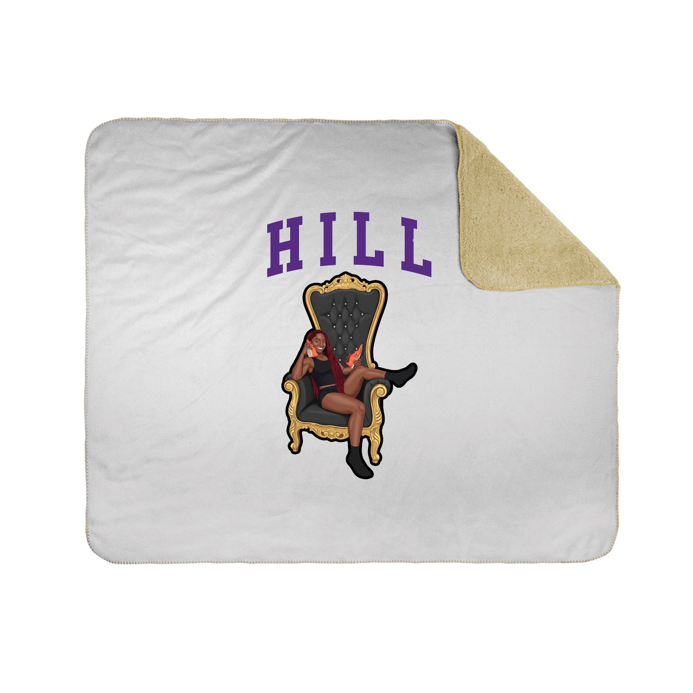 Throw Blanket — Shirsey in White