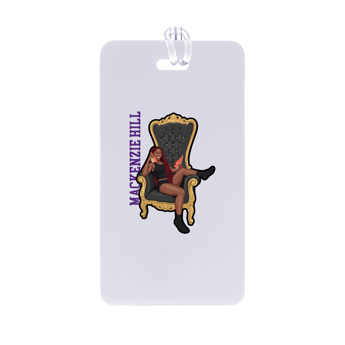 Bag Tag — Name Vertical in Classic