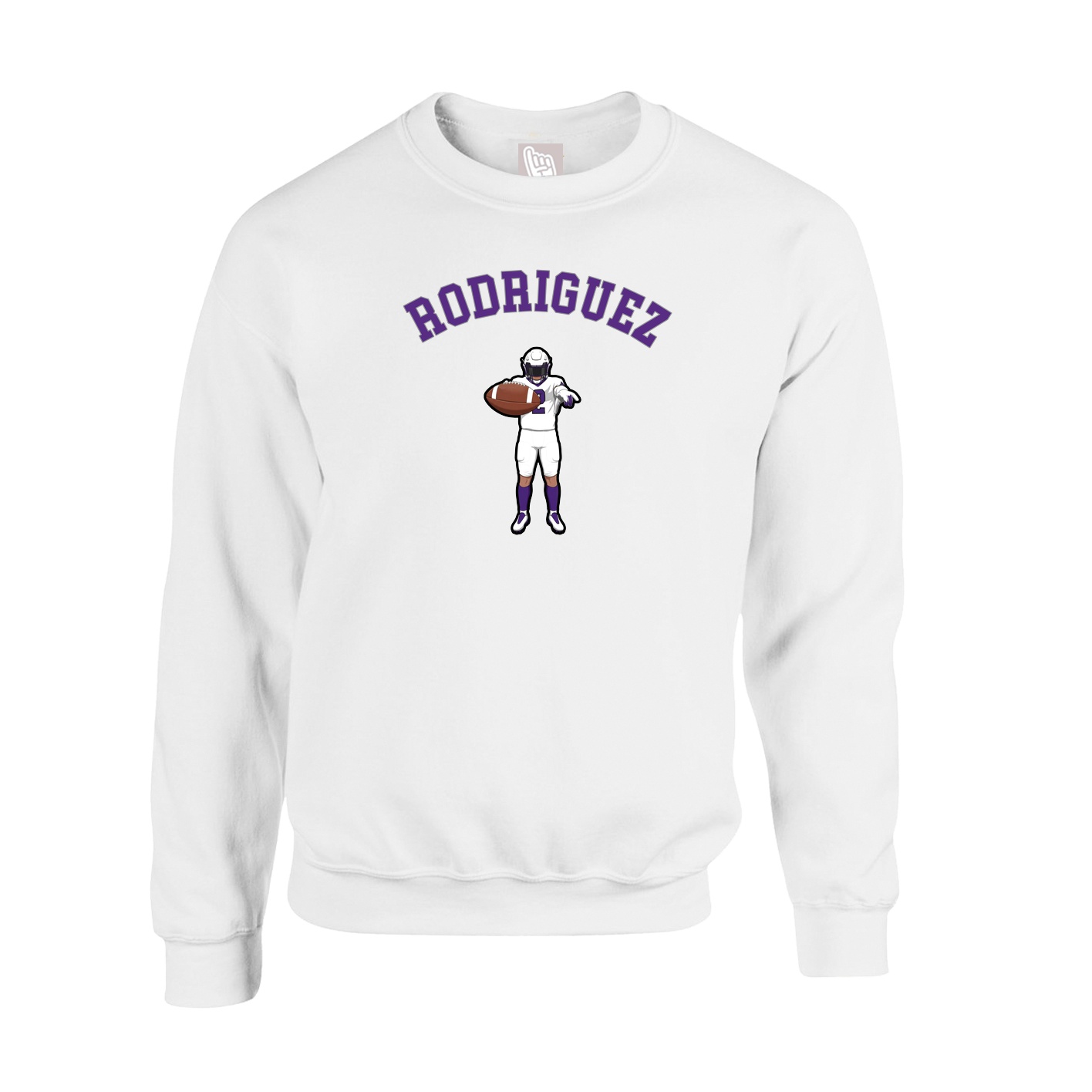 Fleece Crew — Shirsey Arch in White