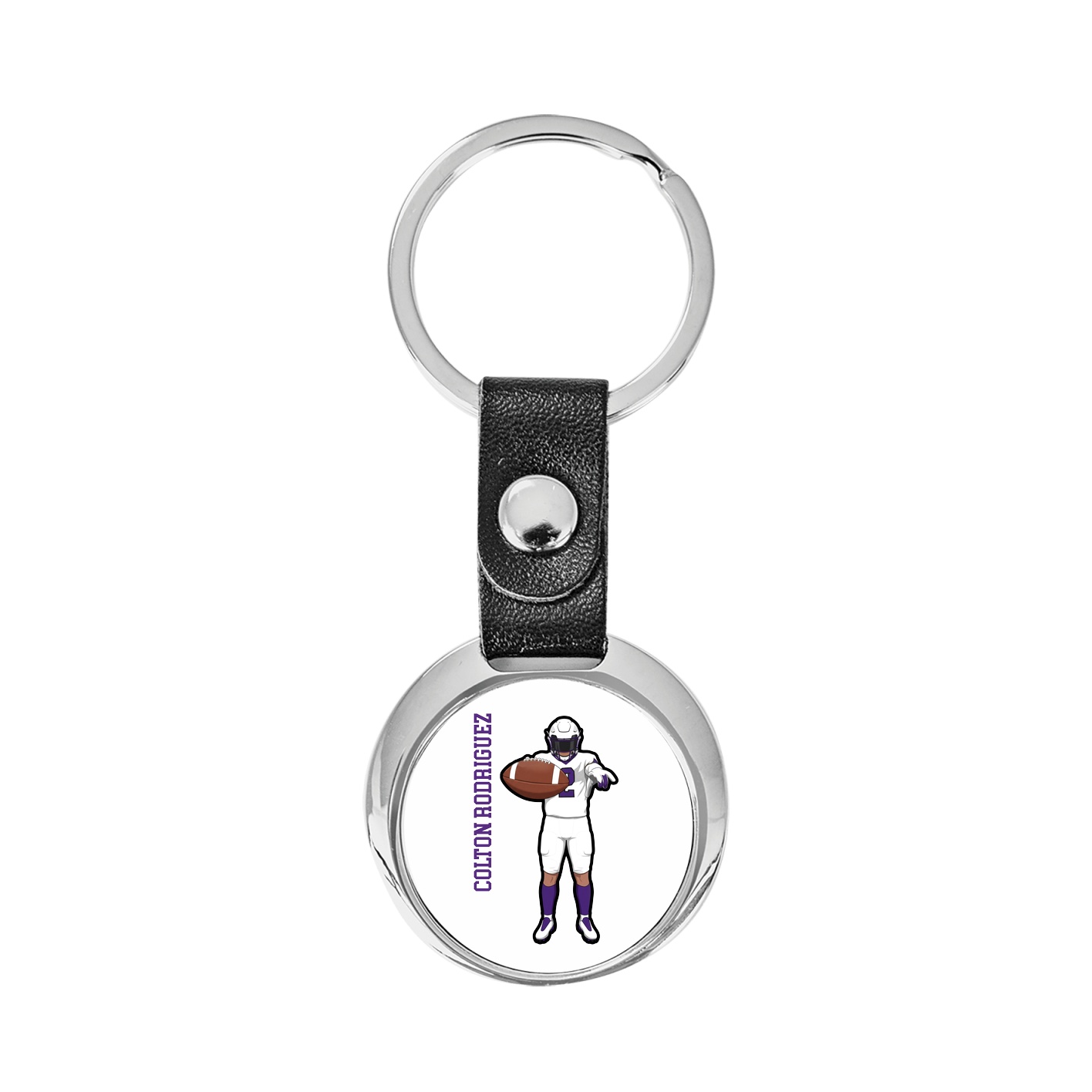 Key Chain — Name Vertical in Classic