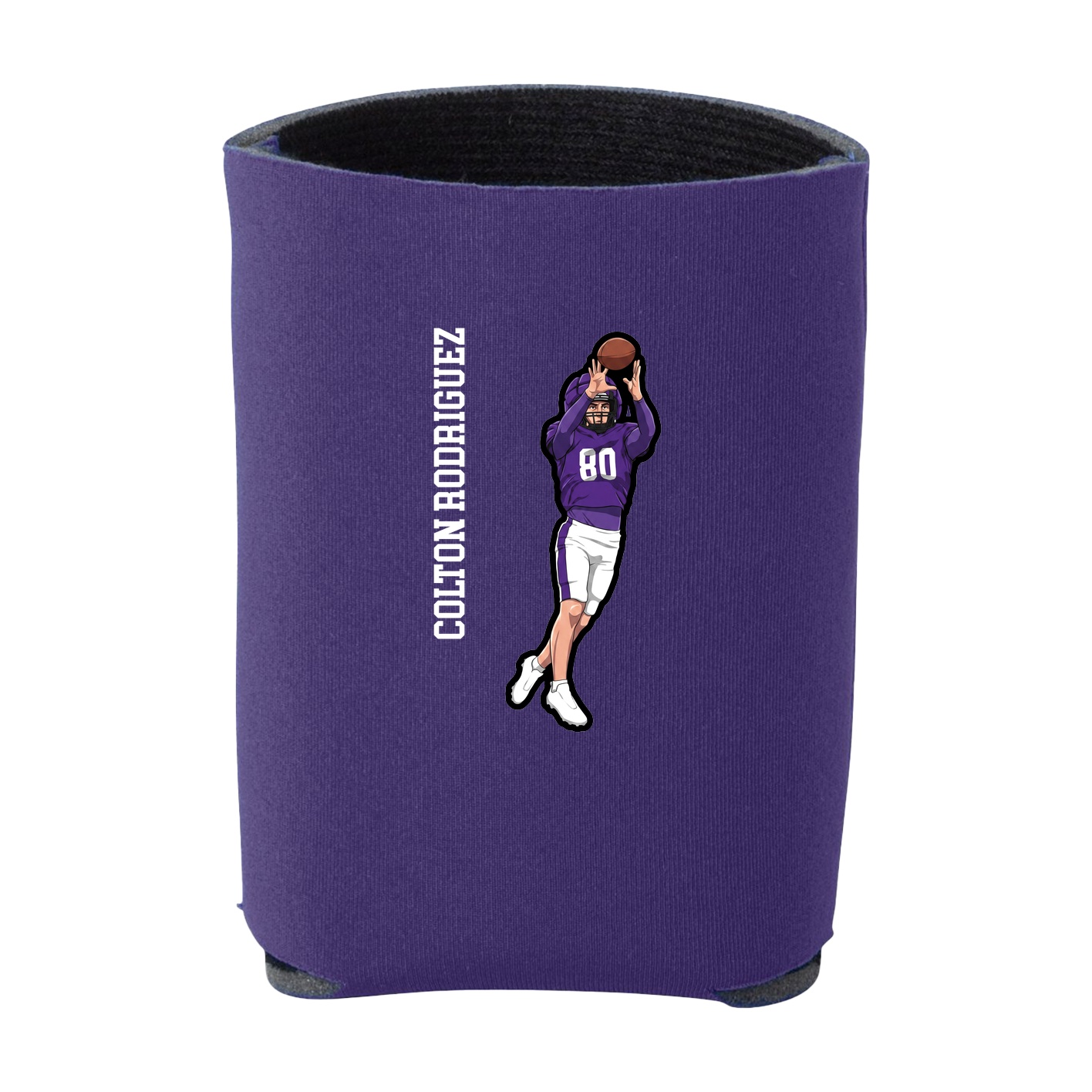 Can Holder — Name Vertical in Purple