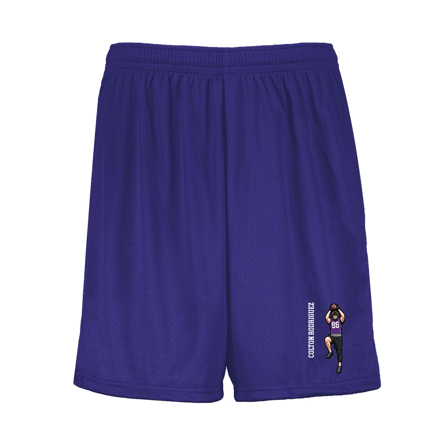 Shorts — Name Vertical in Purple