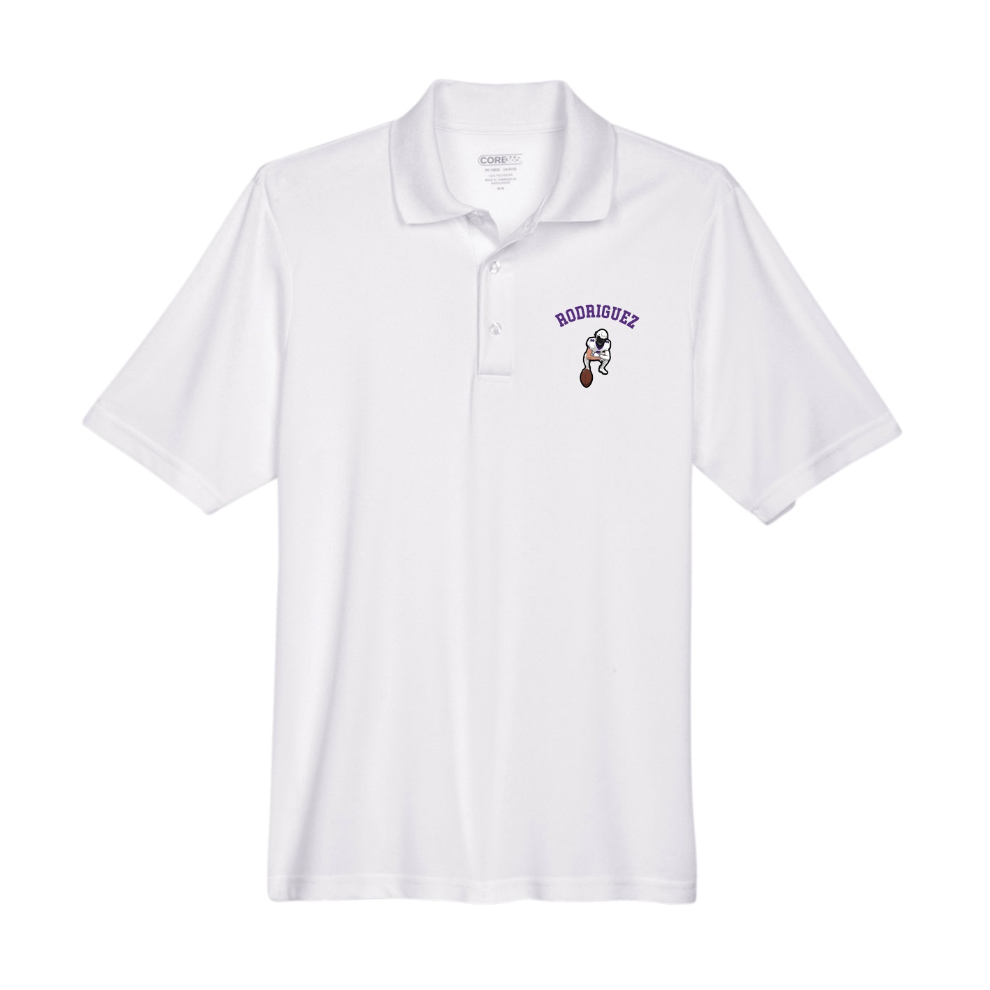Performance Polo — Shirsey Arch in White