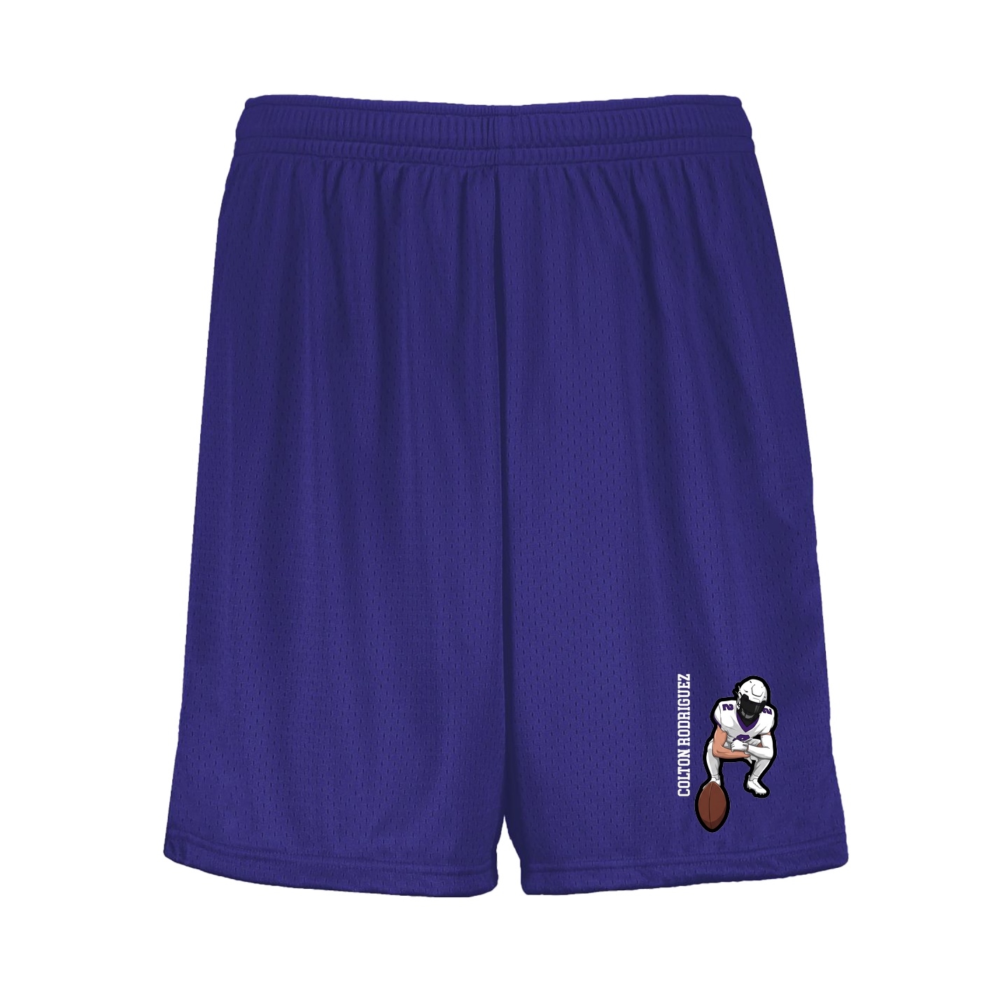 Shorts — Name Vertical in Purple