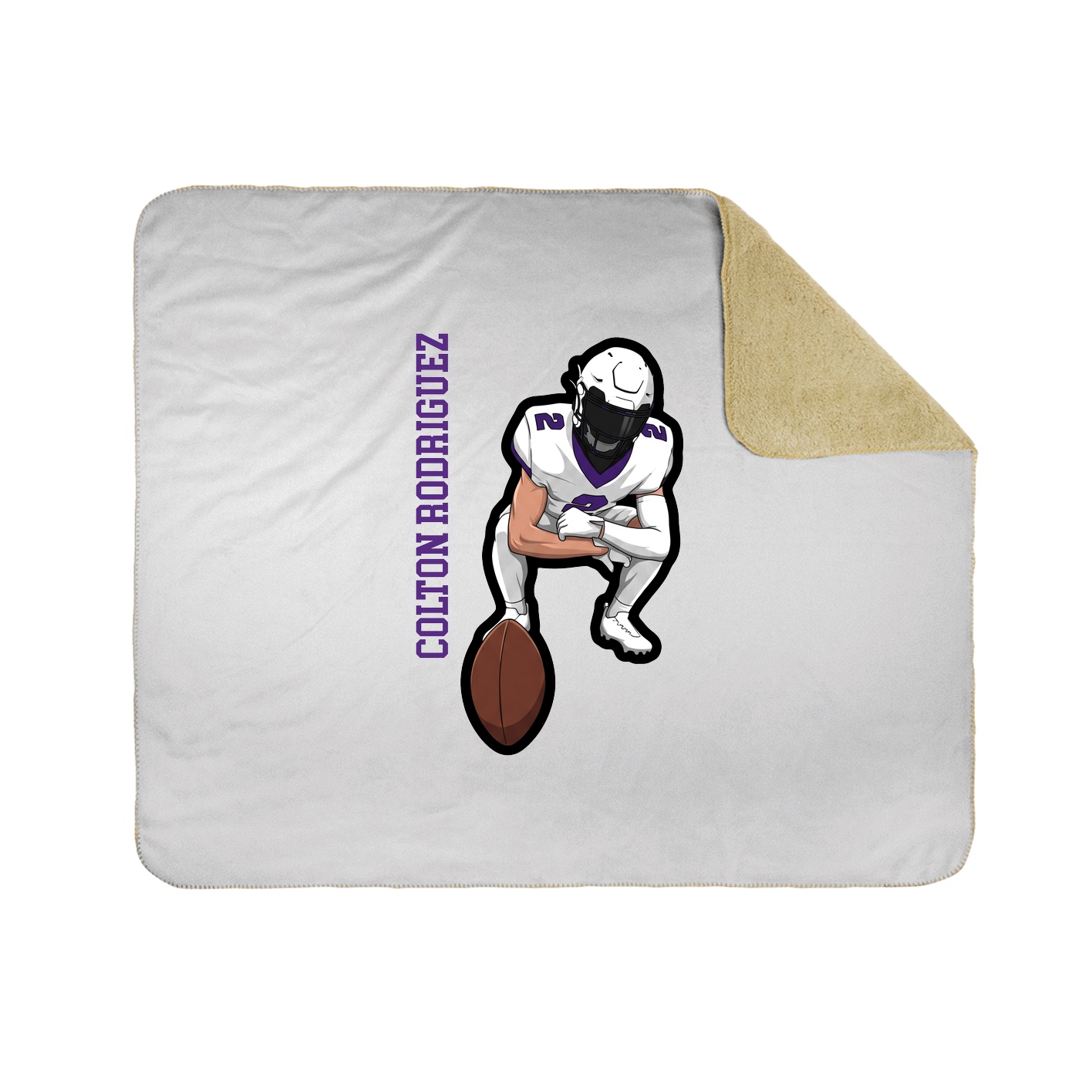 50x60 Sherpa Lined Throw Blanket