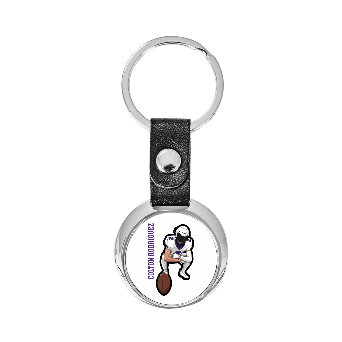 Key Chain — Name Vertical in Classic