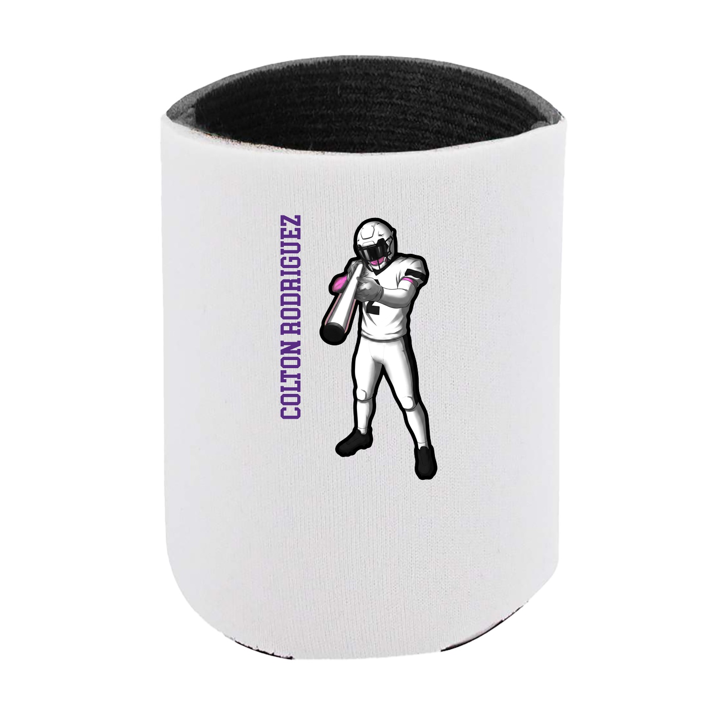 Can Holder — Name Vertical in White