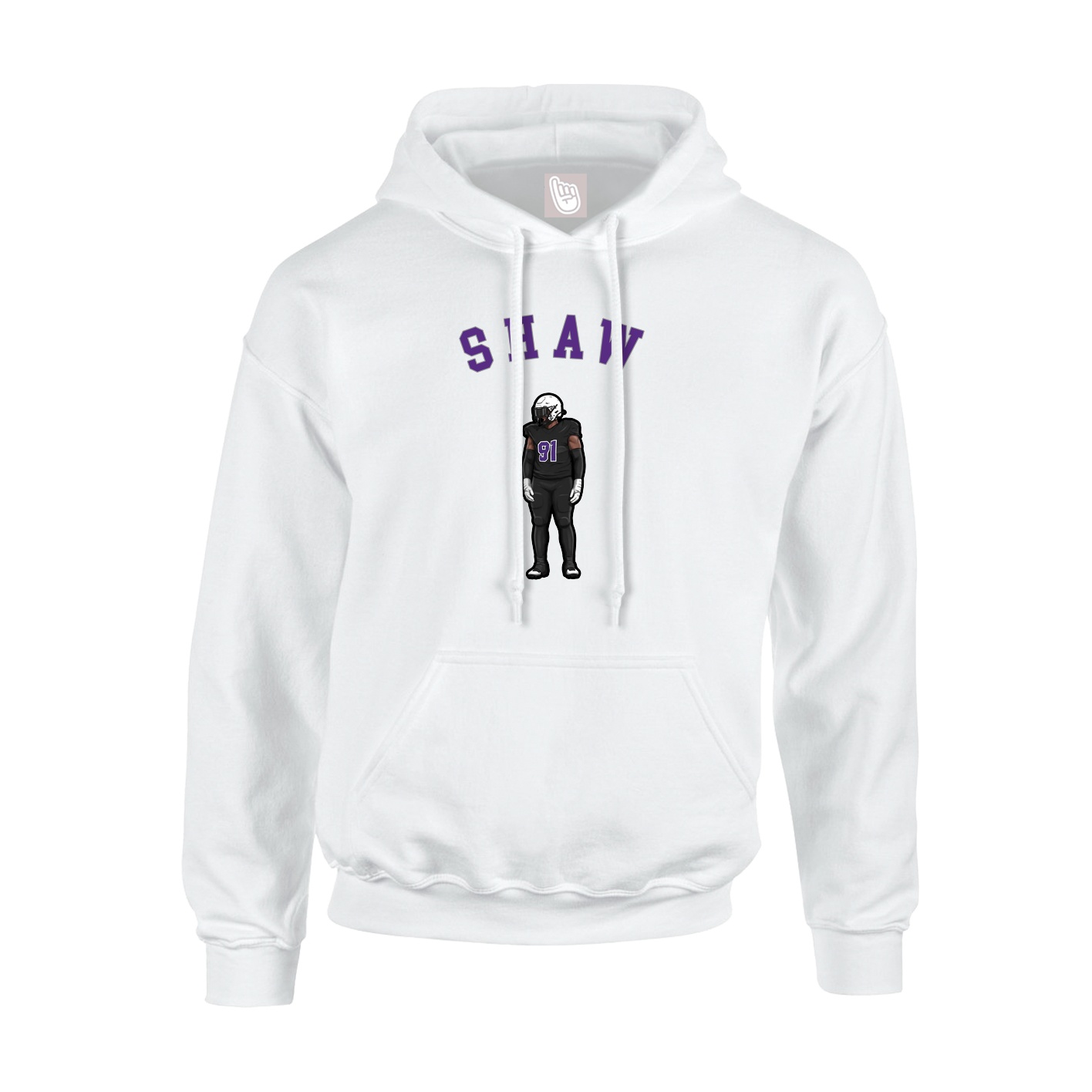 Hoodie — Shirsey Arch in White