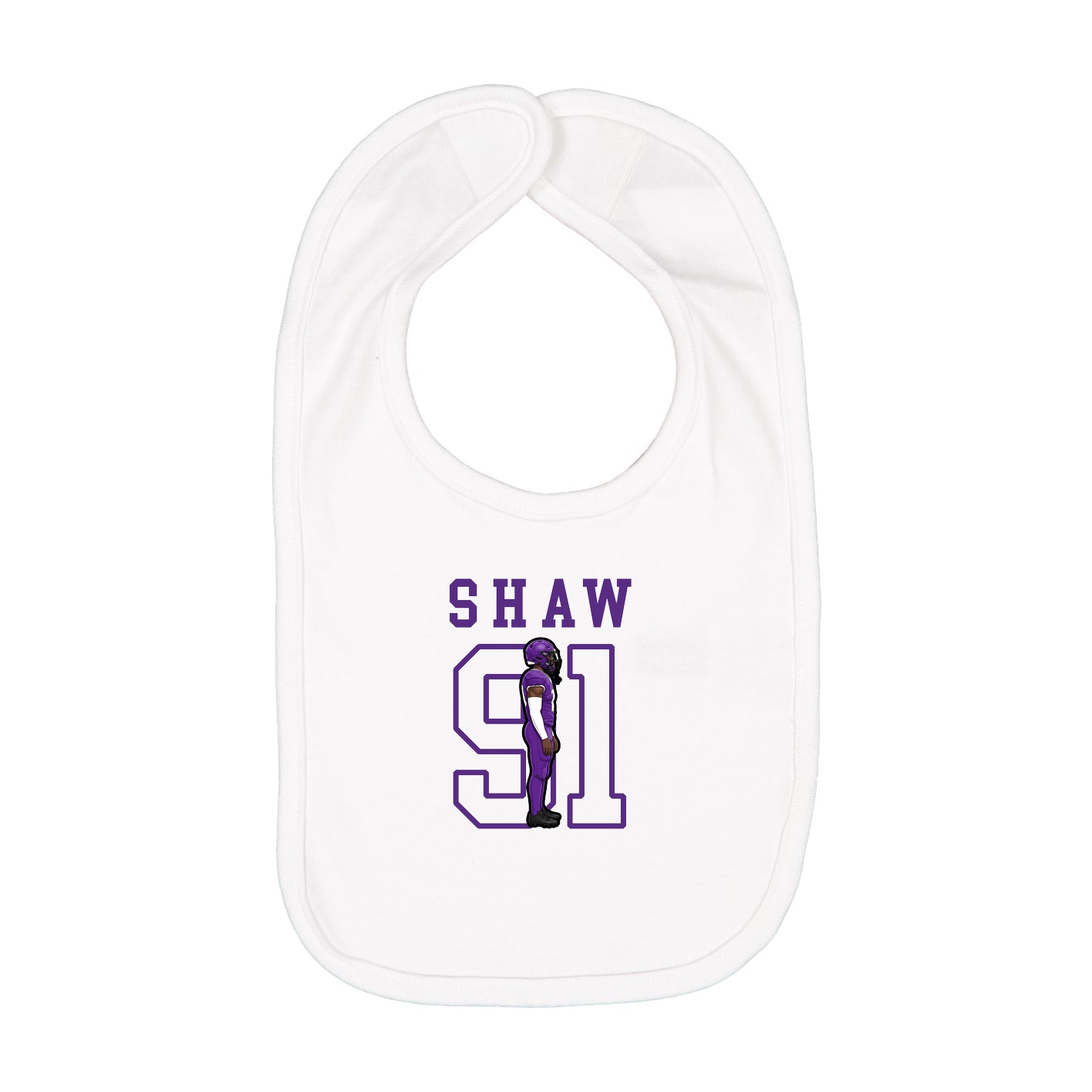 Infant Bib — Shirsey in White