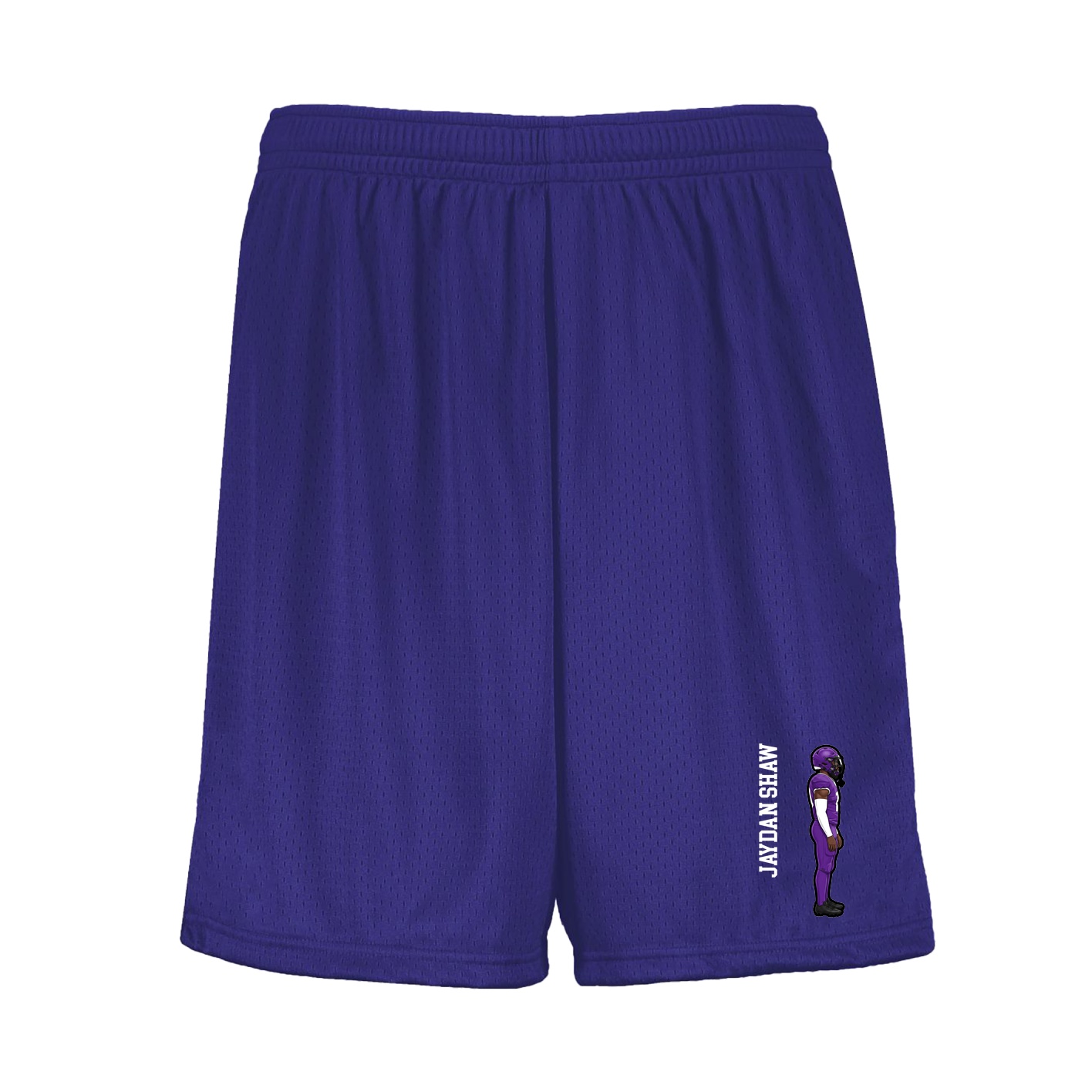 Shorts — Name Vertical in Purple