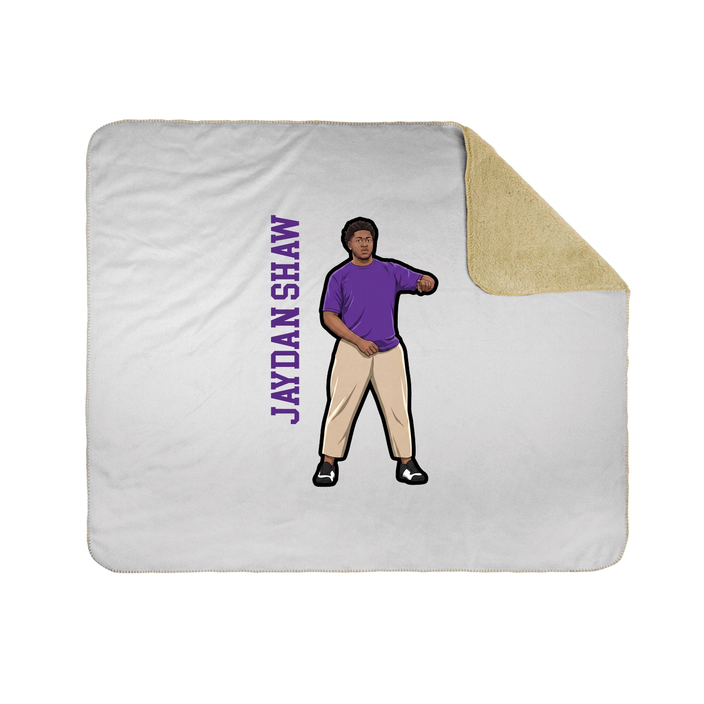 50x60 Sherpa Lined Throw Blanket