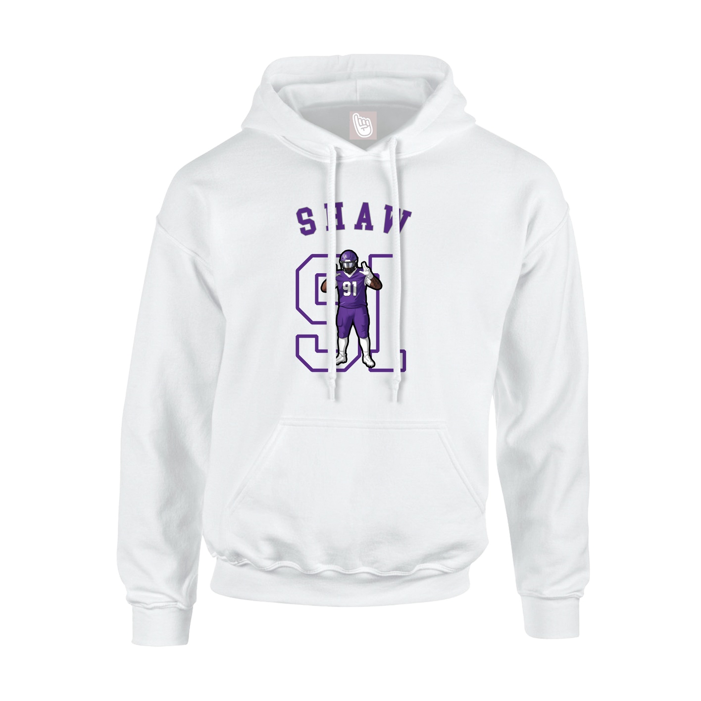 Hoodie — Shirsey Arch in White