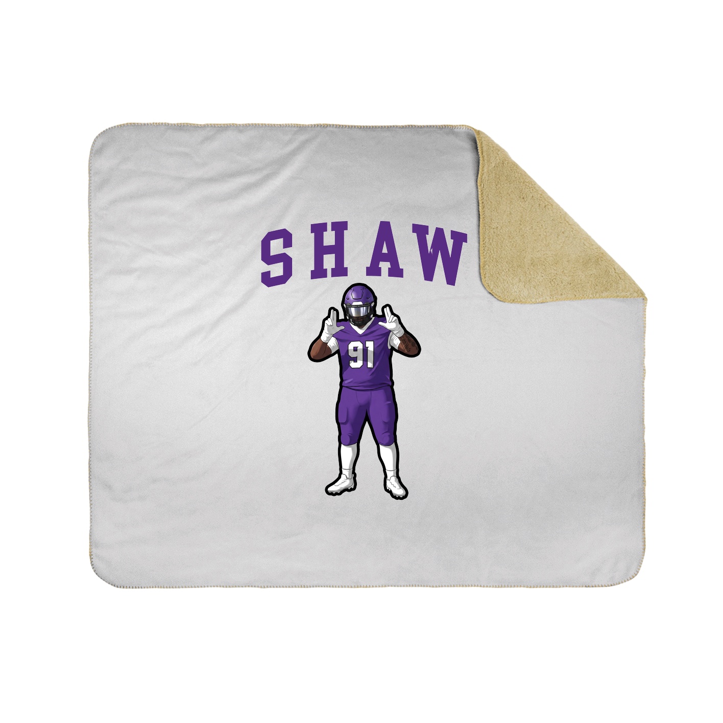 Throw Blanket — Shirsey in White