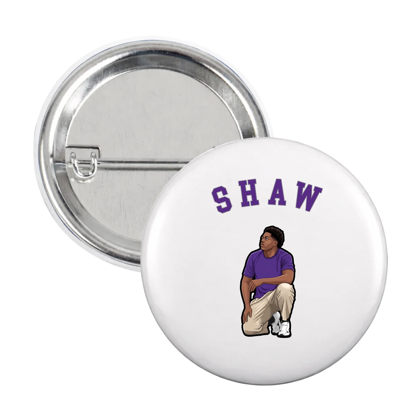 Game Day Button — Shirsey Arch in White
