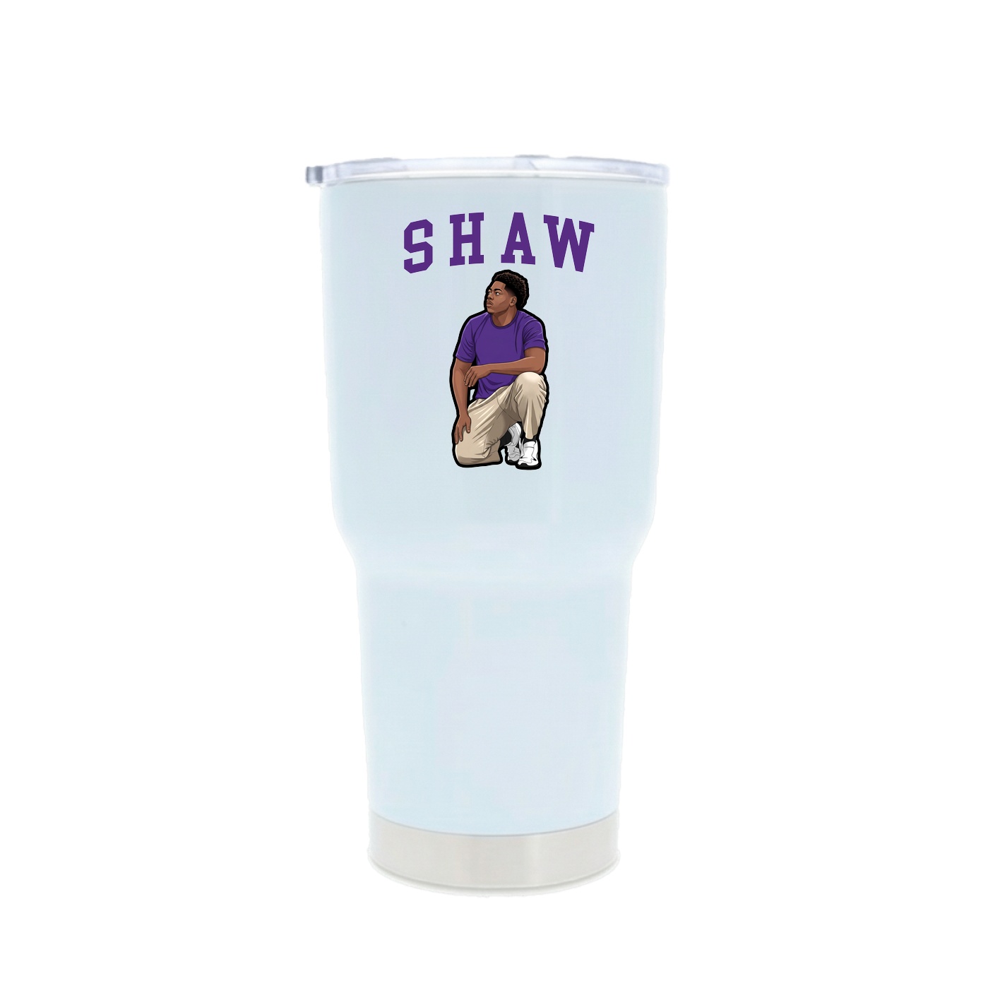 30oz Stainless Steel Tumbler — Shirsey in White