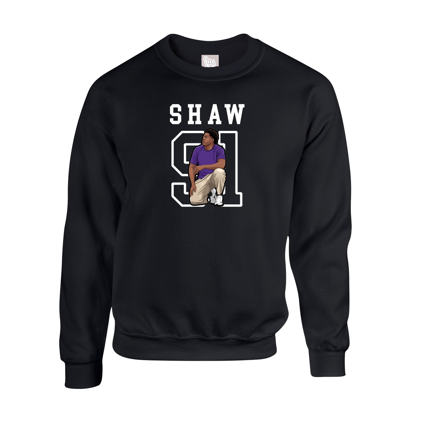 Fleece Crew — Shirsey in Black